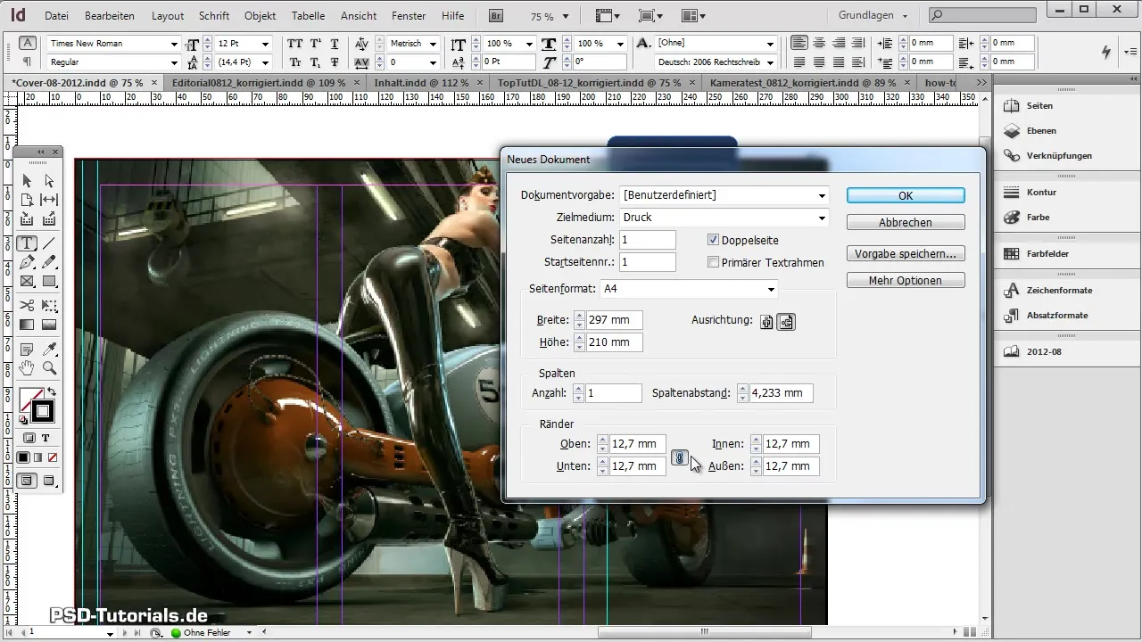 잡지 표지 디자인을 위한 Adobe InDesign - 단계별 안내 잡지 커버 디자인 - 어도비 인디자인으로 단계별로