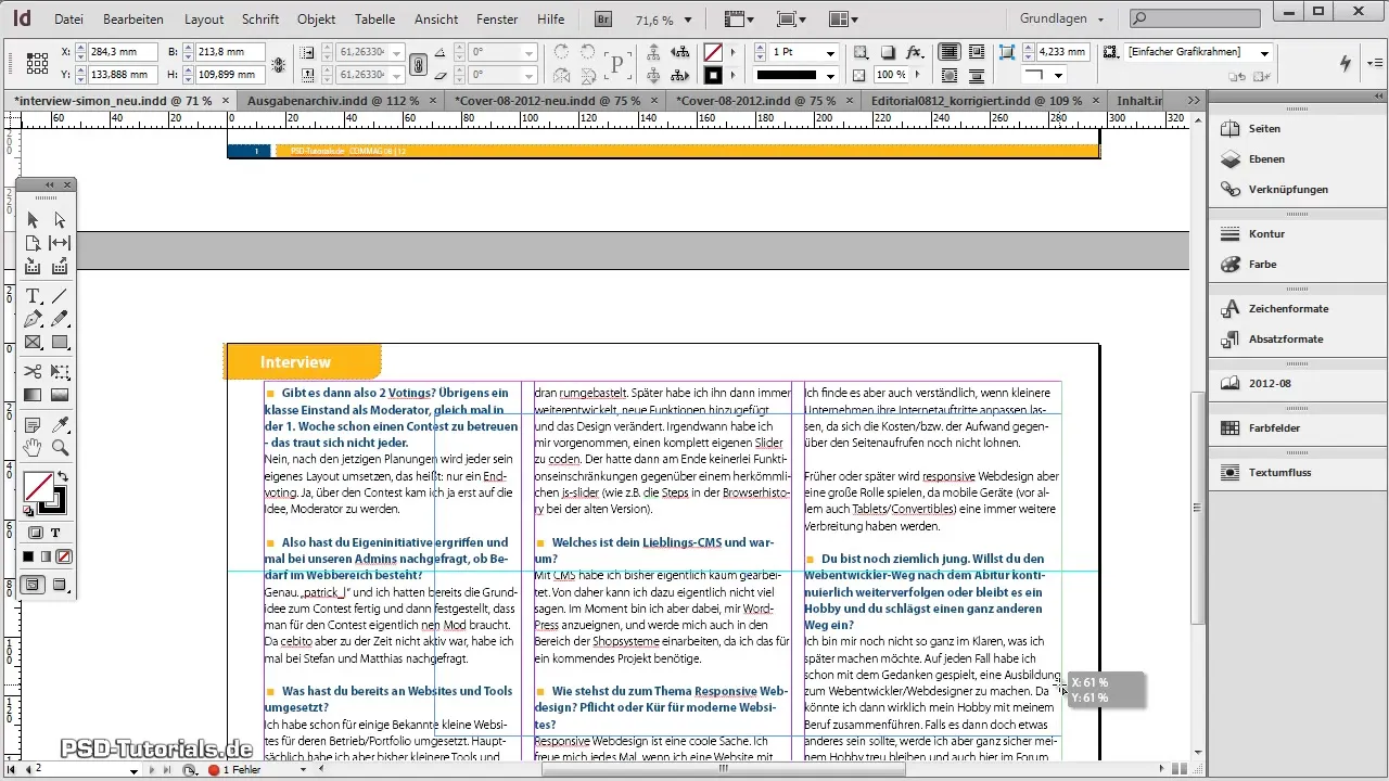 Magazin effektiv in Adobe InDesign gestalten