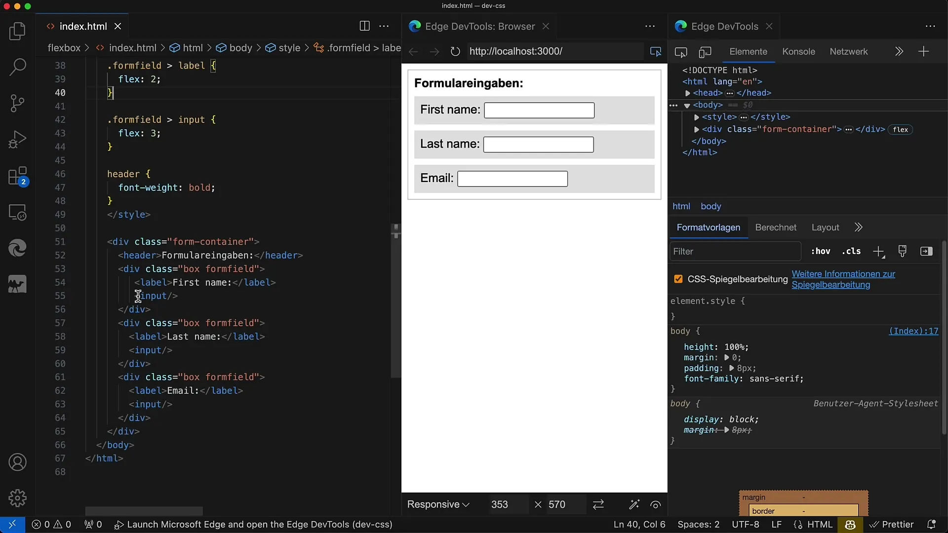 Utilizzare in modo efficace Flexbox: progettare in modo accattivante l'input dei moduli