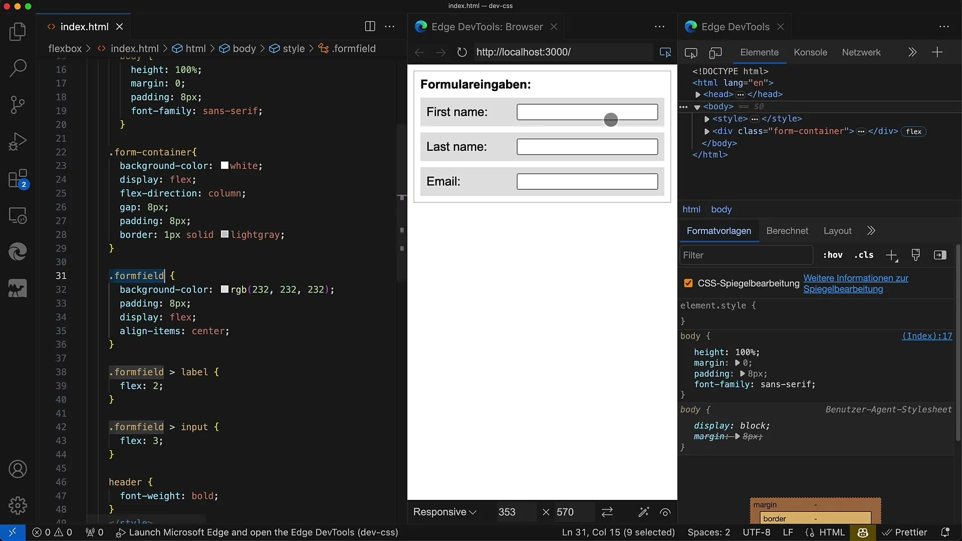 Utilizzare flexbox in modo efficace: Disegnare in modo accattivante le inserzioni dei moduli