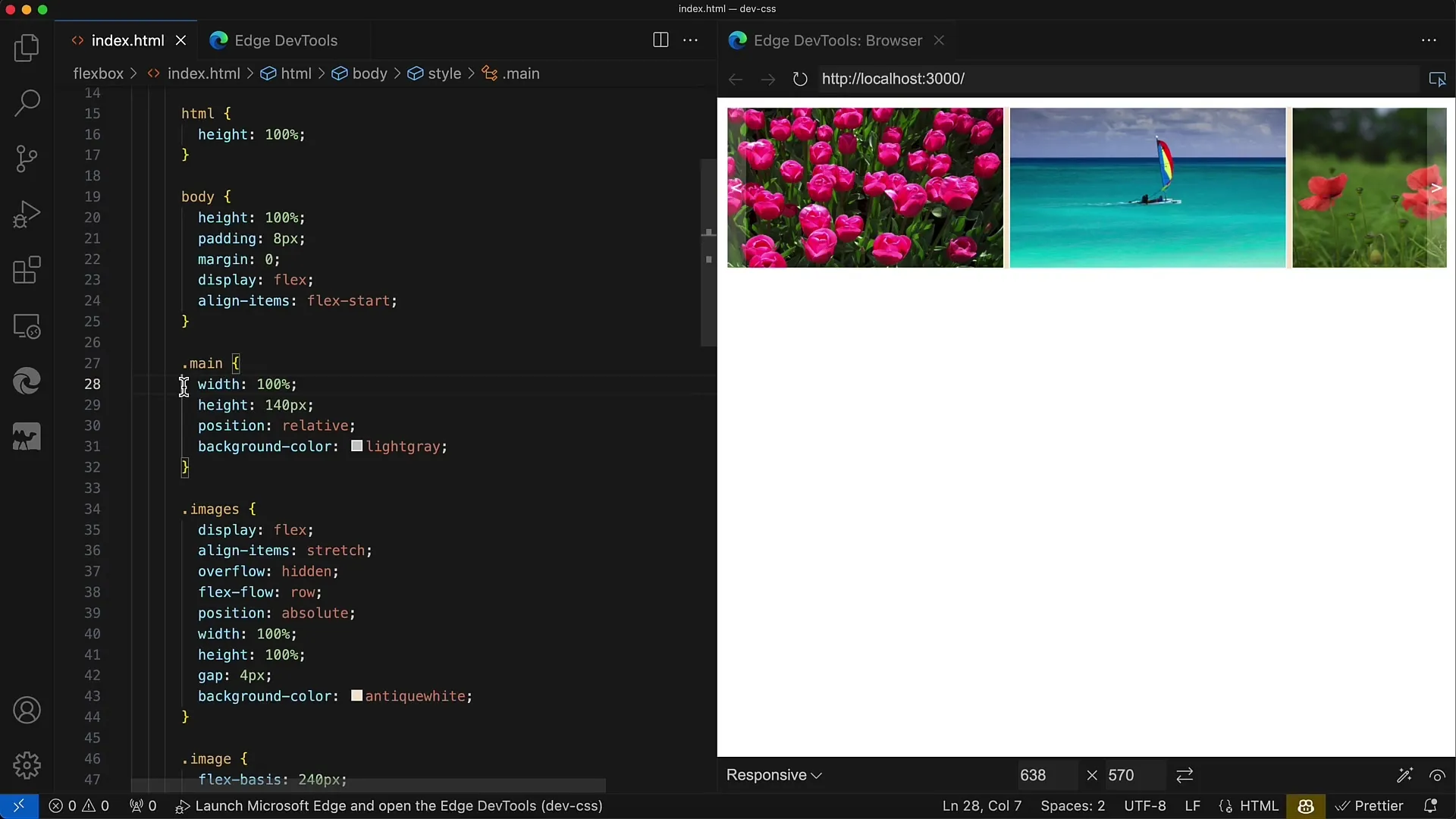 Galería con Flexbox: Una guía para crear diseños responsive