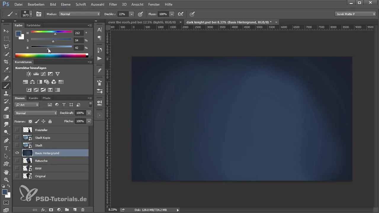 Insert Color-Intensive Backgrounds in Photoshop Insert color-intensive backgrounds in Photoshop