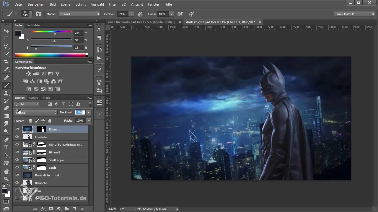 Insert color-intensive backgrounds in Photoshop Insert color-intensive backgrounds in Photoshop