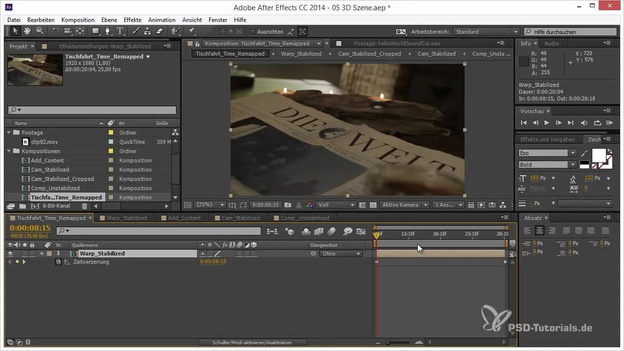 Optimal Use of Time Remapping in After Effects Optimal Use of Time Remapping in After Effects