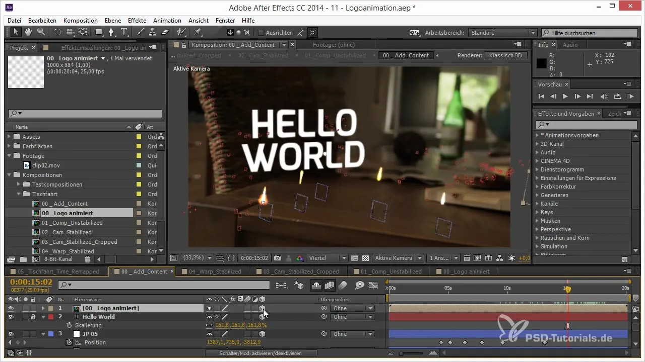 Professionally integrating logos into 3D scenes Integrate logo professionally into 3D scenes