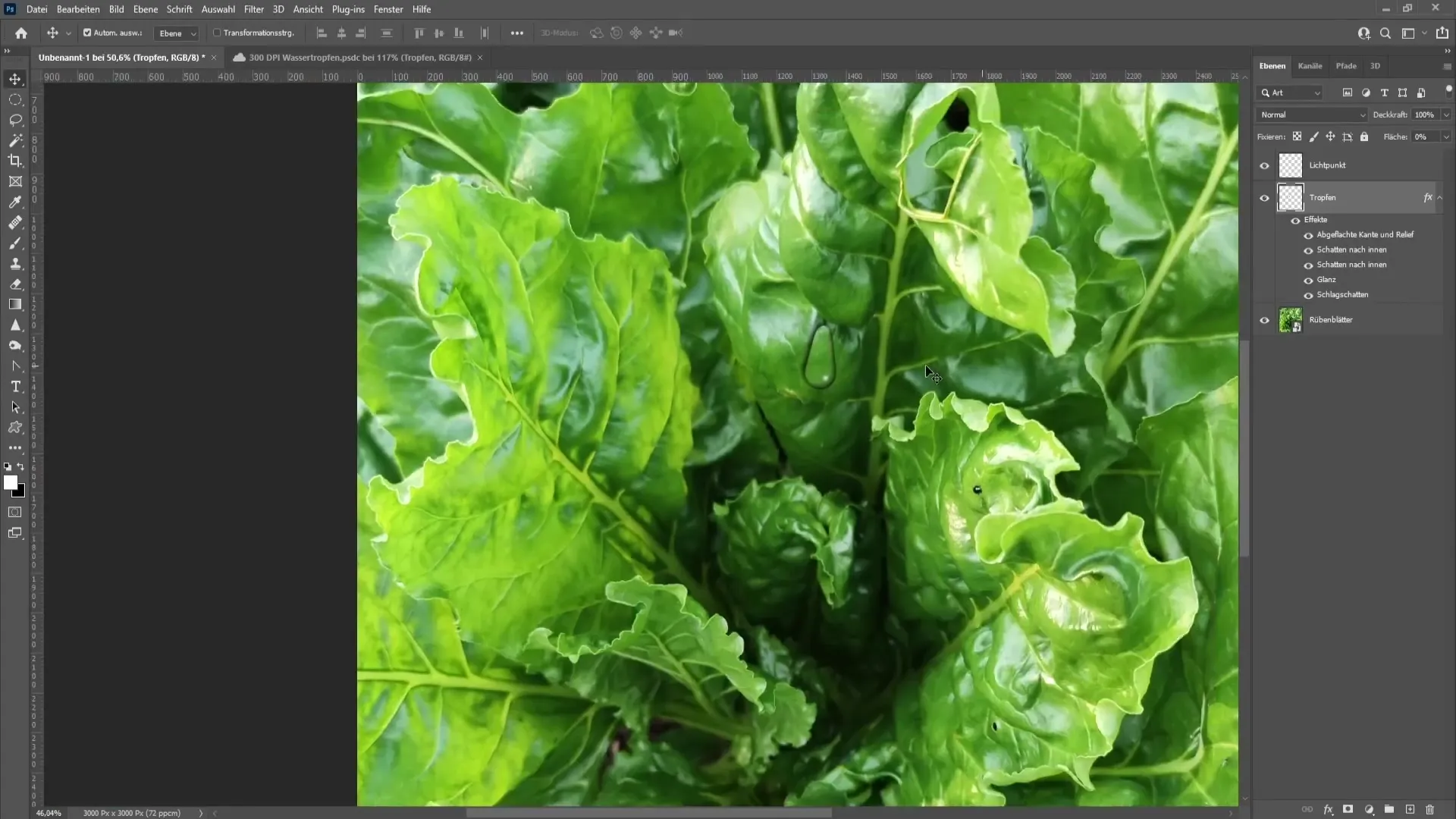 Valósághű vízcseppek létrehozása Photoshop segítségével