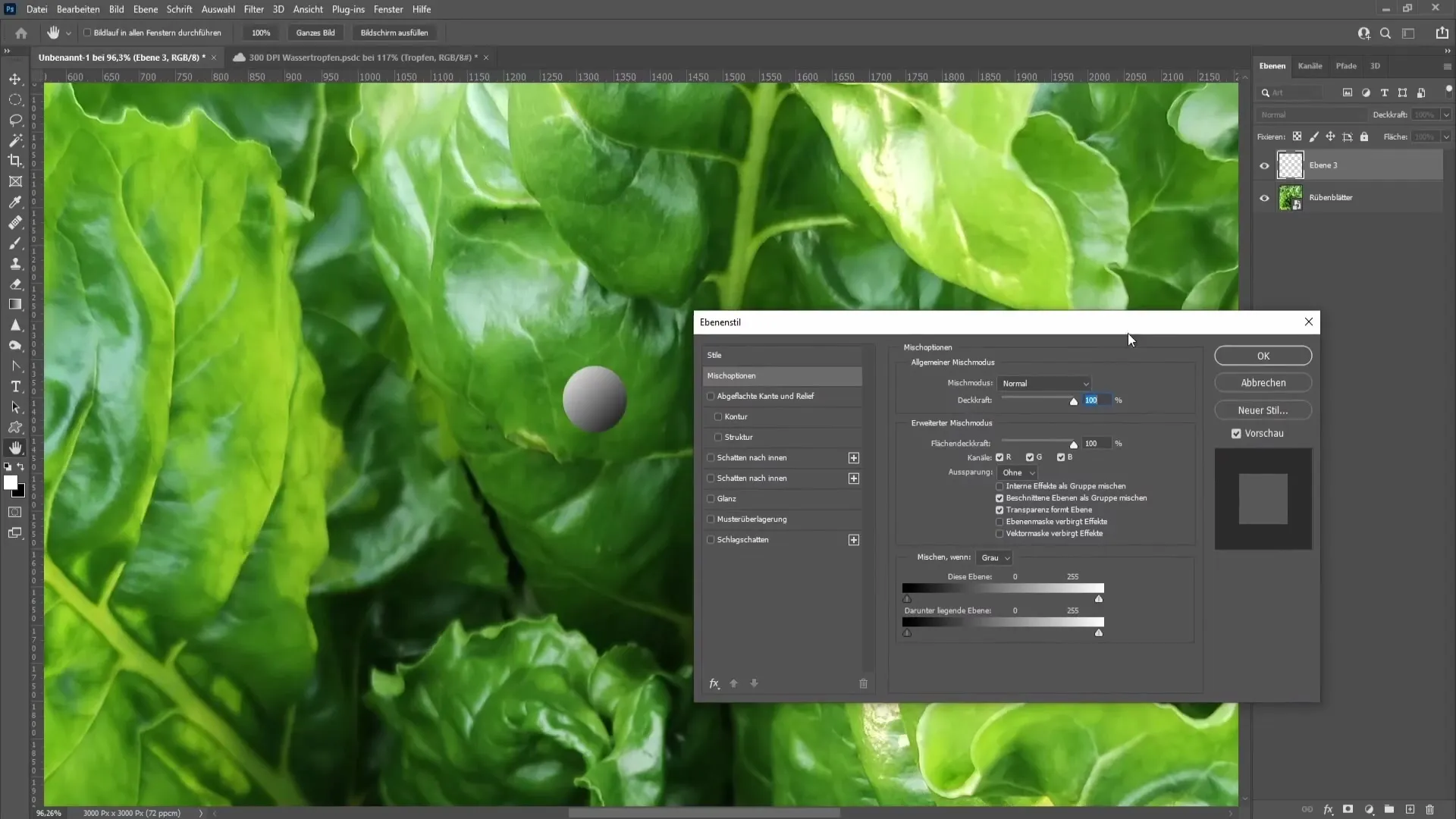 Valósághű vízcseppek létrehozása Photoshop segítségével