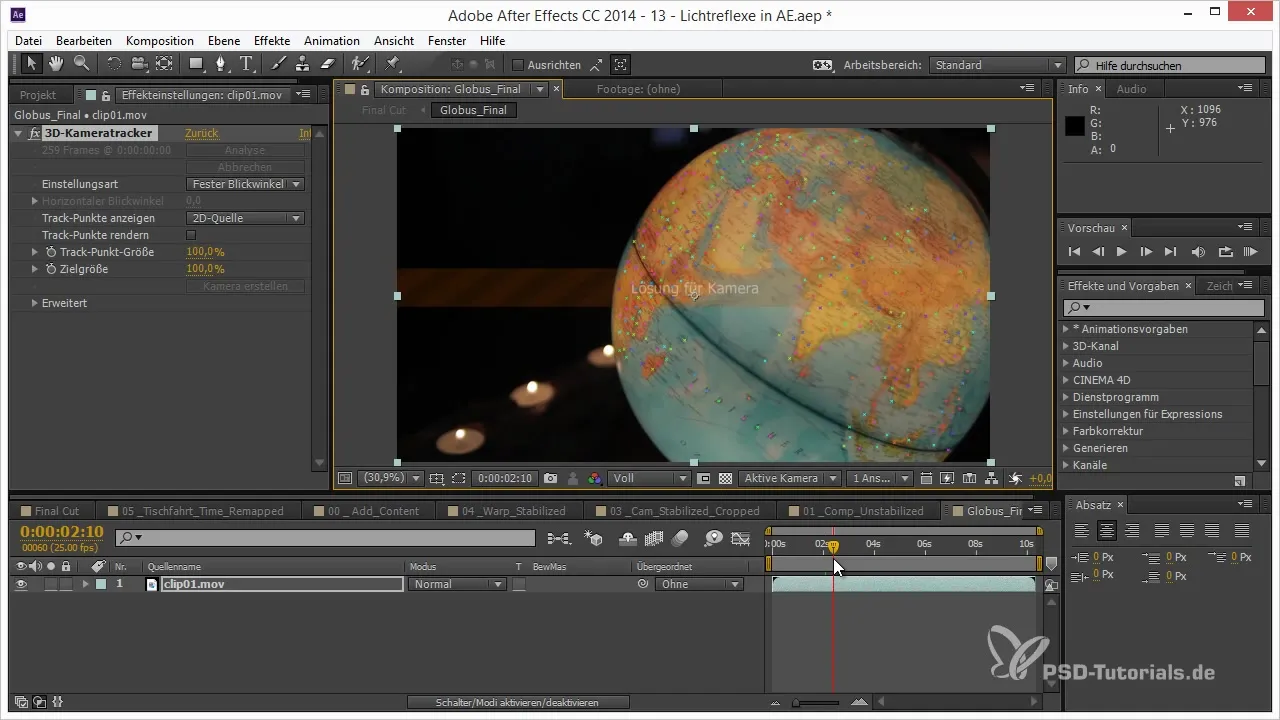 Effective 3D tracking for your globe in After Effects Effective 3D tracking for your globe in After Effects