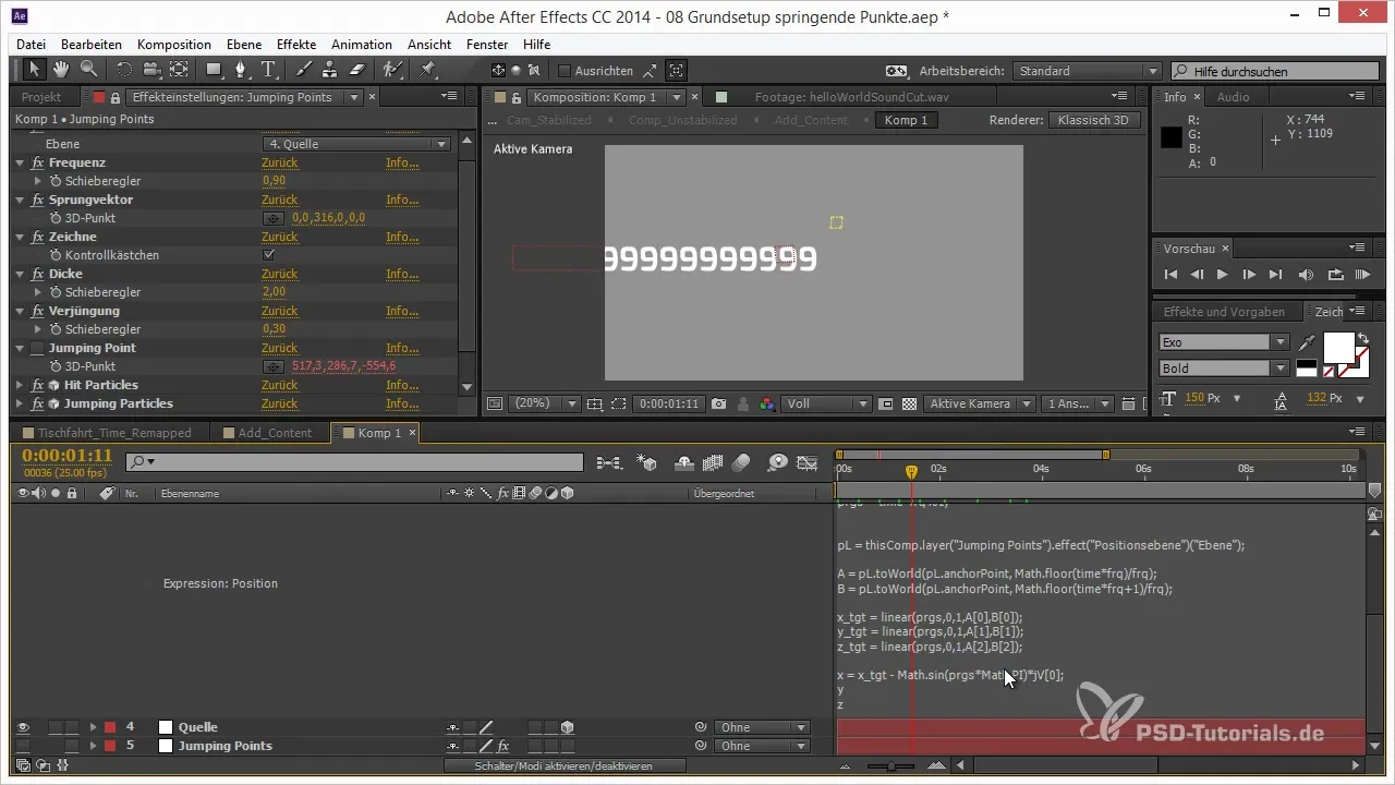 Jumping Points in After Effects – With Sine and Particles Jumping Points in After Effects – With Sine Waves and Particles