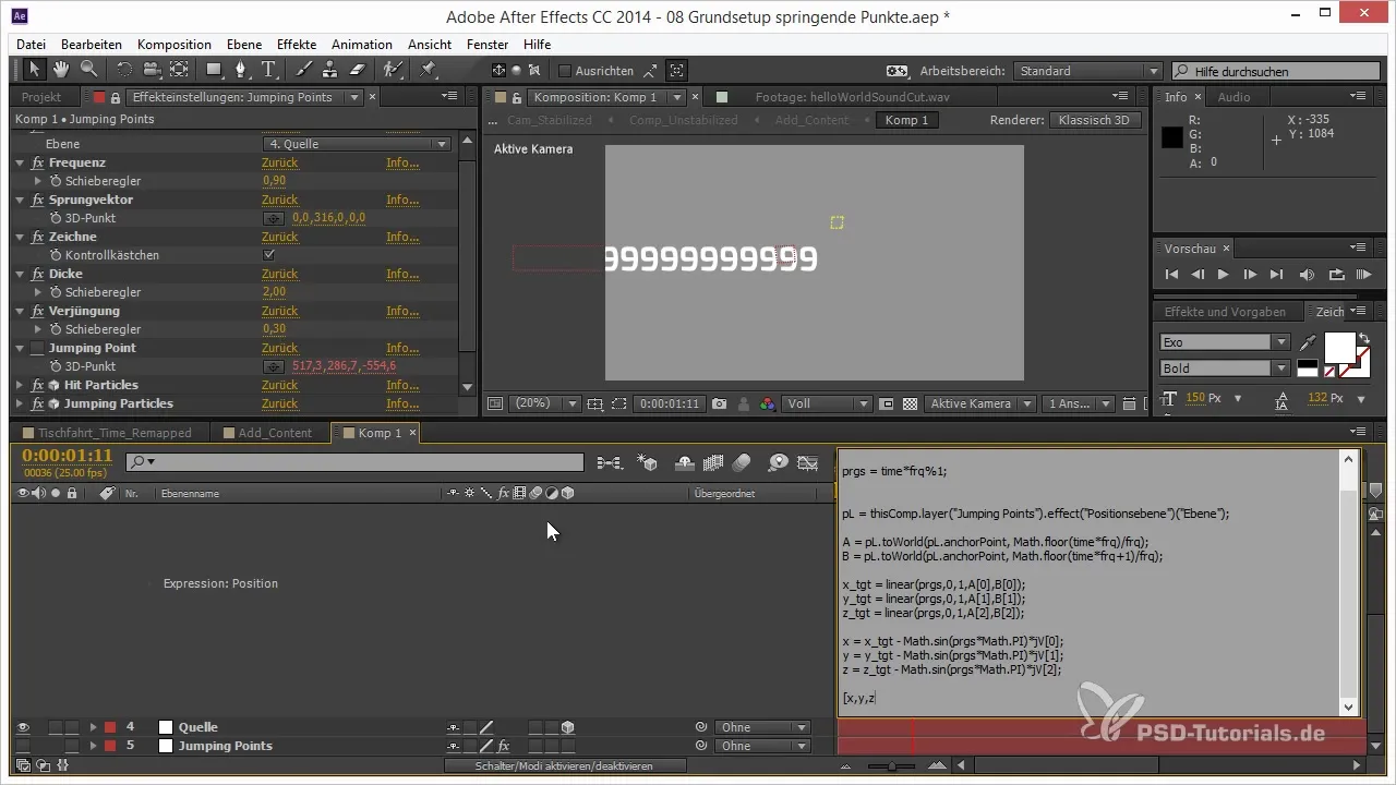 Jumping Points in After Effects - With Sine Waves and Particles Jumping Points in After Effects - With Sine Waves and Particles