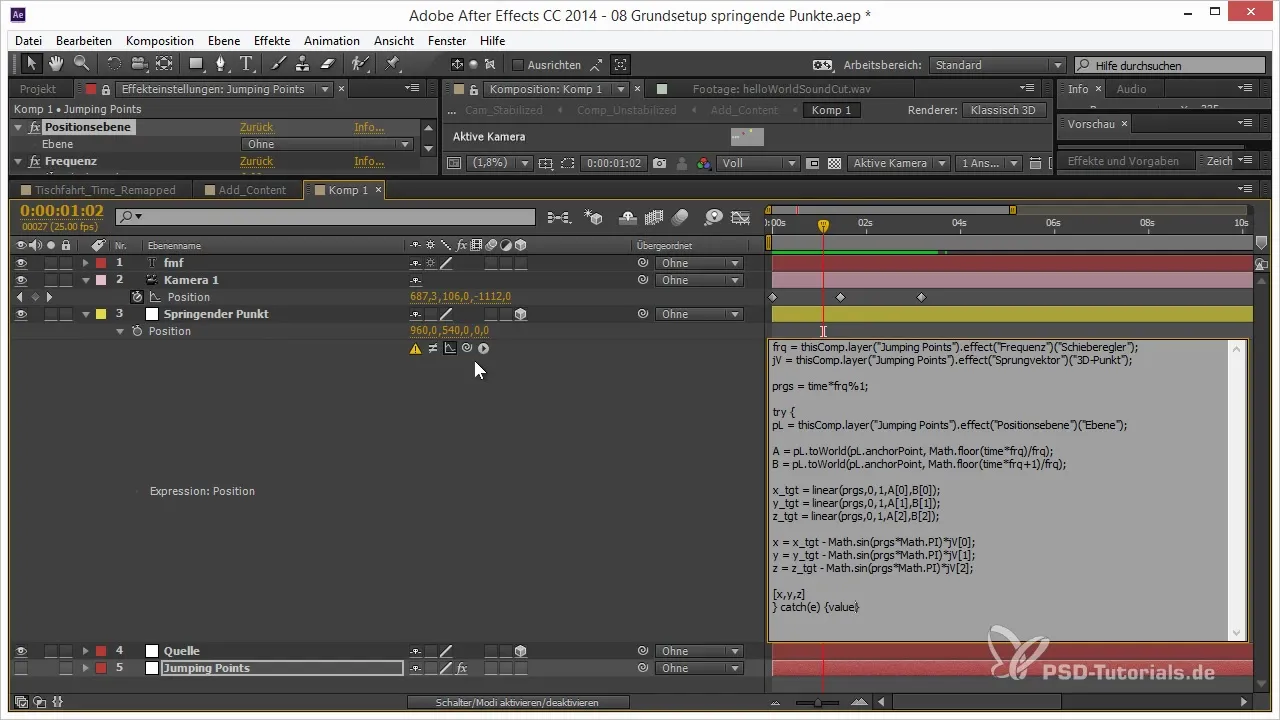 Jumping Points in After Effects – With Sine Waves and Particles Jumping Points in After Effects – With Sine Waves and Particles