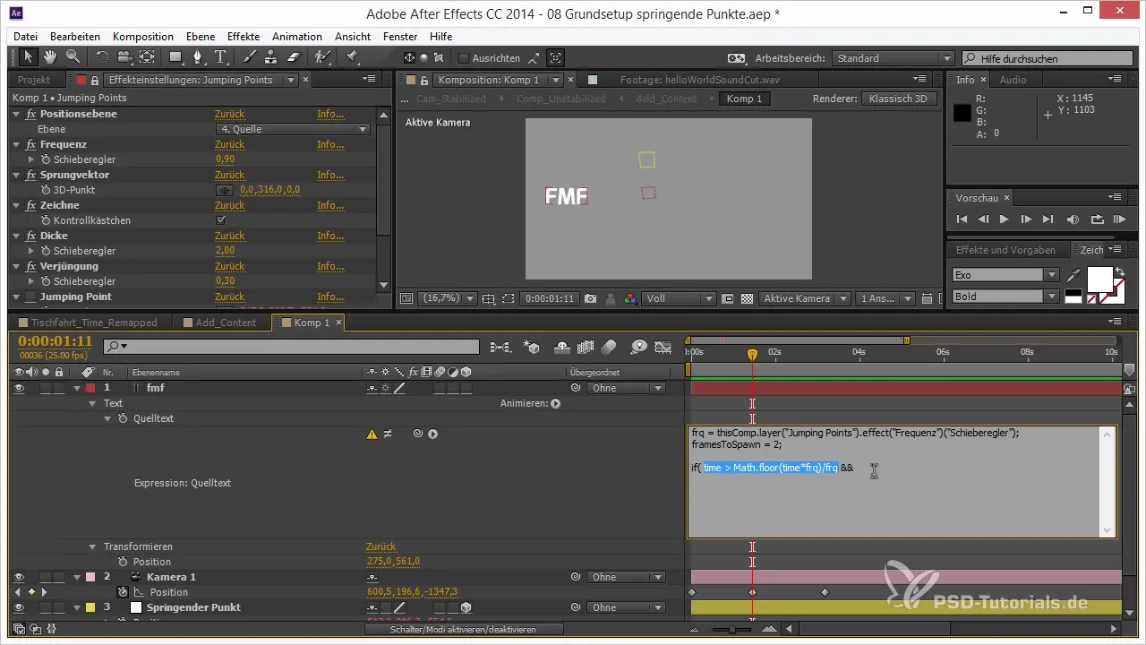Jumping Points in After Effects – With Sine Waves and Particles Jumping Points in After Effects – With Sine Waves and Particles