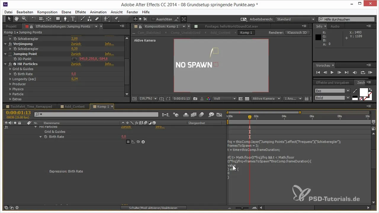 Jumping Points in After Effects – With Sine and Particles Jumping Points in After Effects – With Sine and Particles