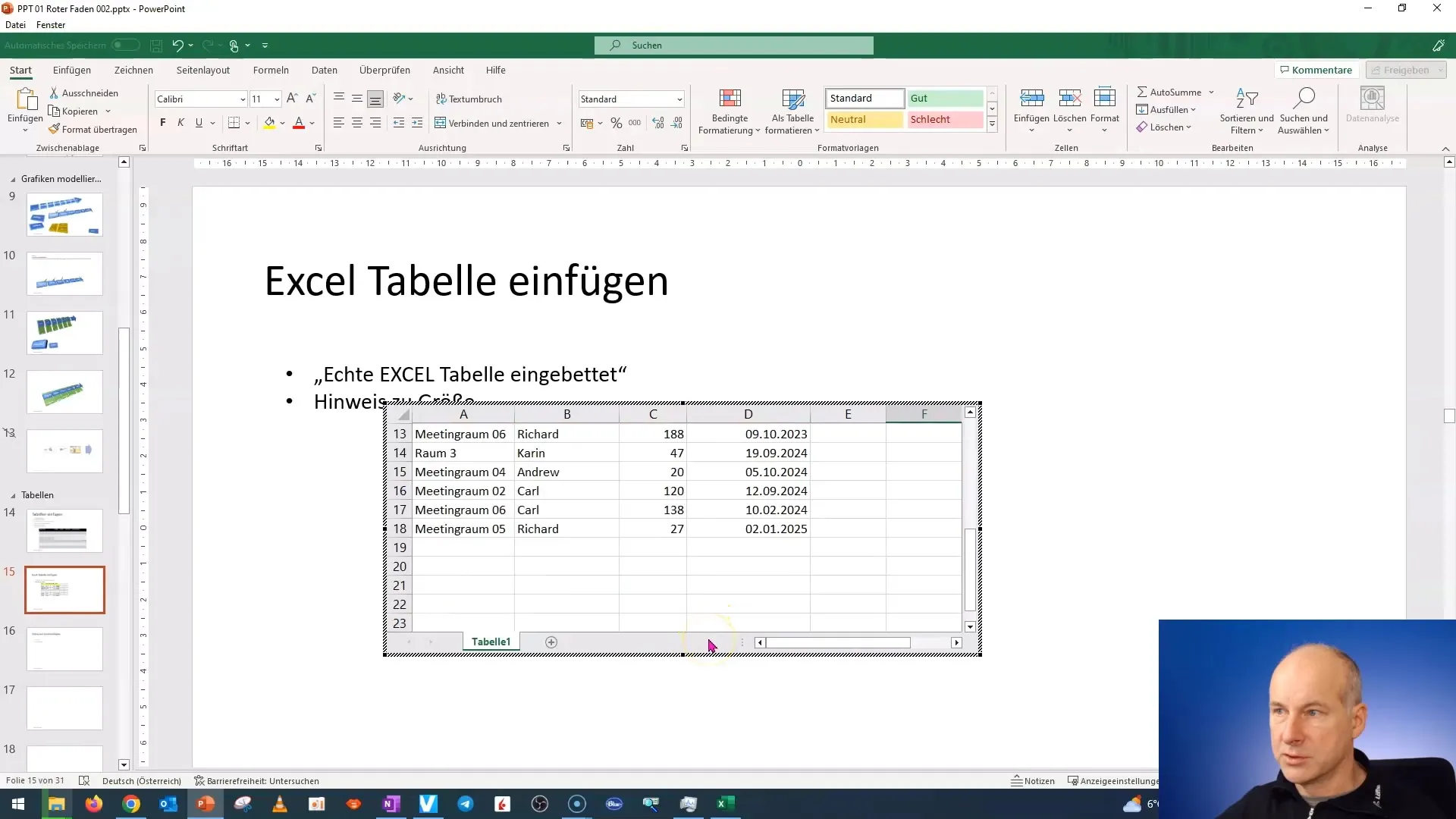 Introduce și editează efectiv tabele Excel în PowerPoint