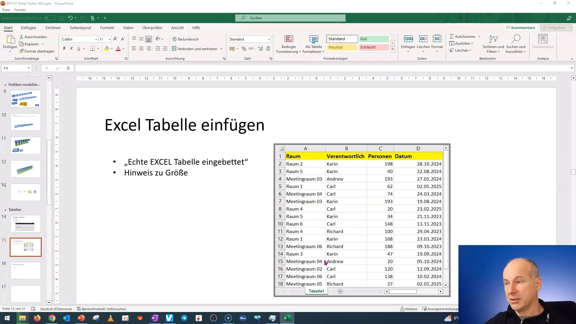 Inserare și editare eficientă a tabelelor Excel în PowerPoint