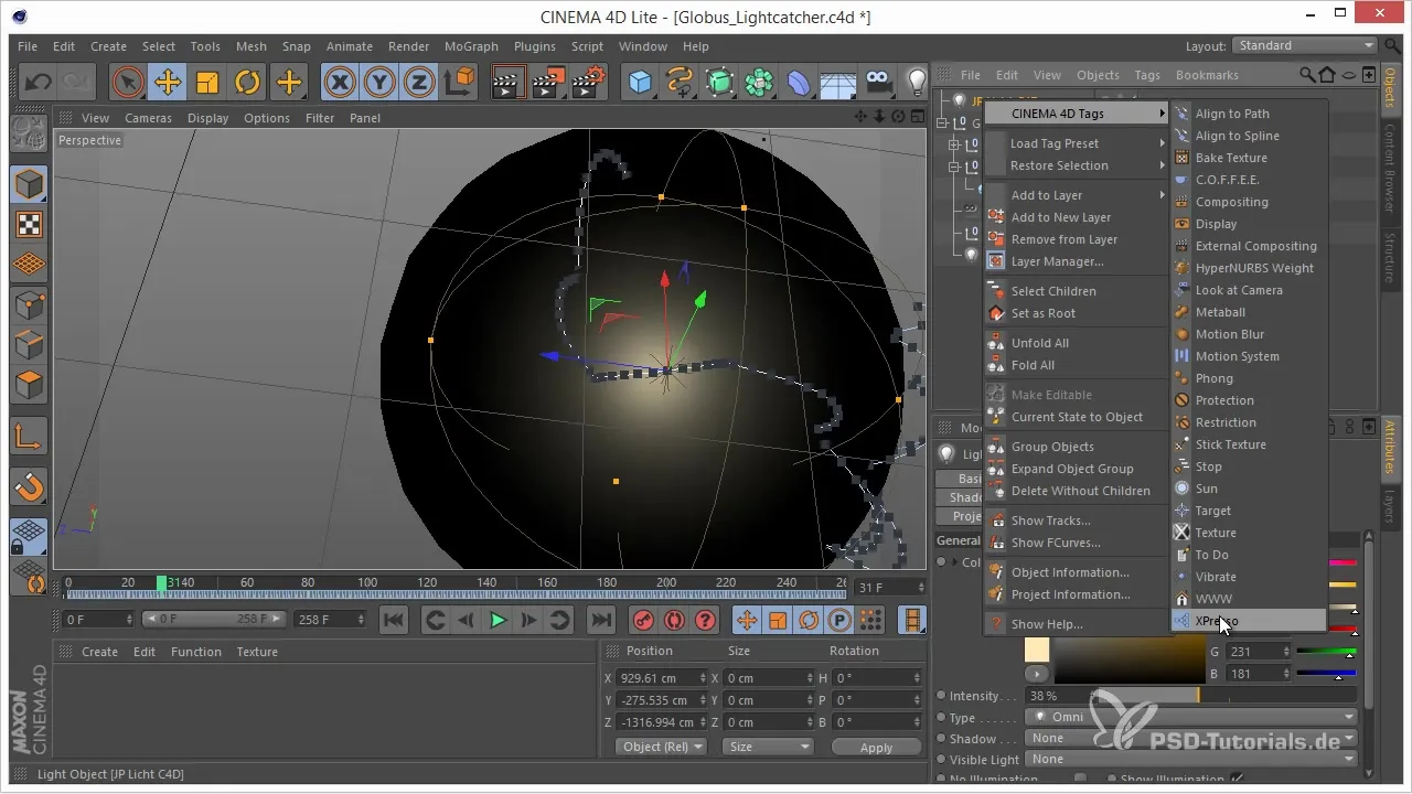 Lighting settings in 3D projects with After Effects and Cinema 4D Lighting settings in 3D projects using After Effects and Cinema 4D
