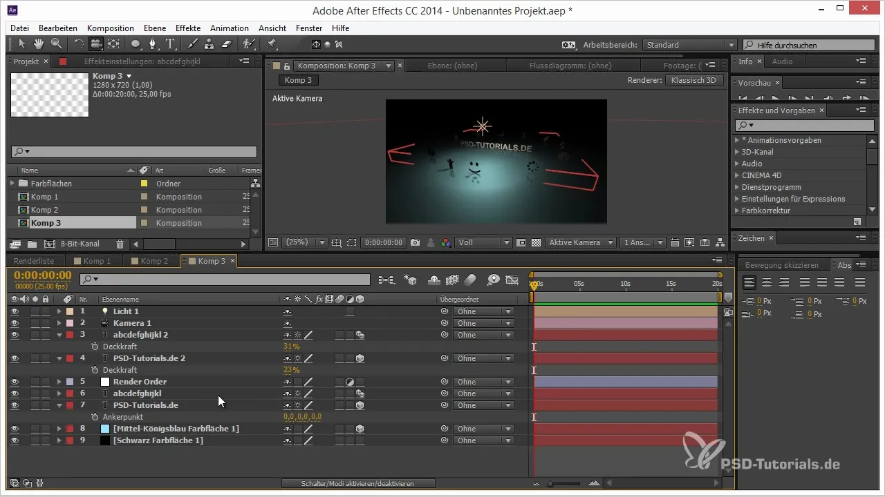 Optimal Use of the Render Order in After Effects Optimal use of the render order in After Effects