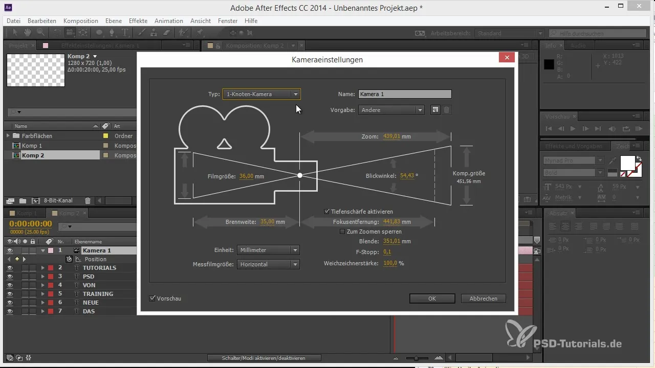 Camera Types in After Effects – Single Node and Two Node Camera Camera Types in After Effects – One-node and Two-node Camera