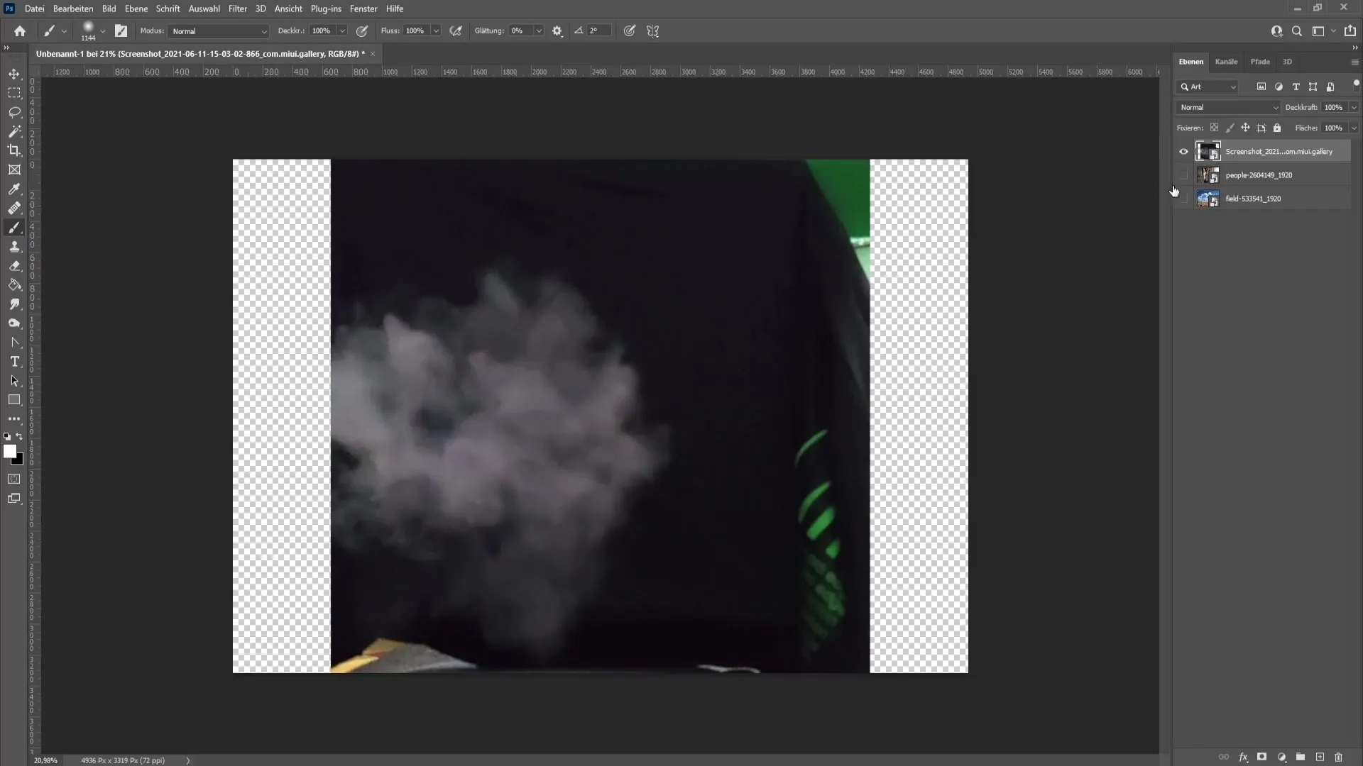 Realizarea unui fum realist în Photoshop