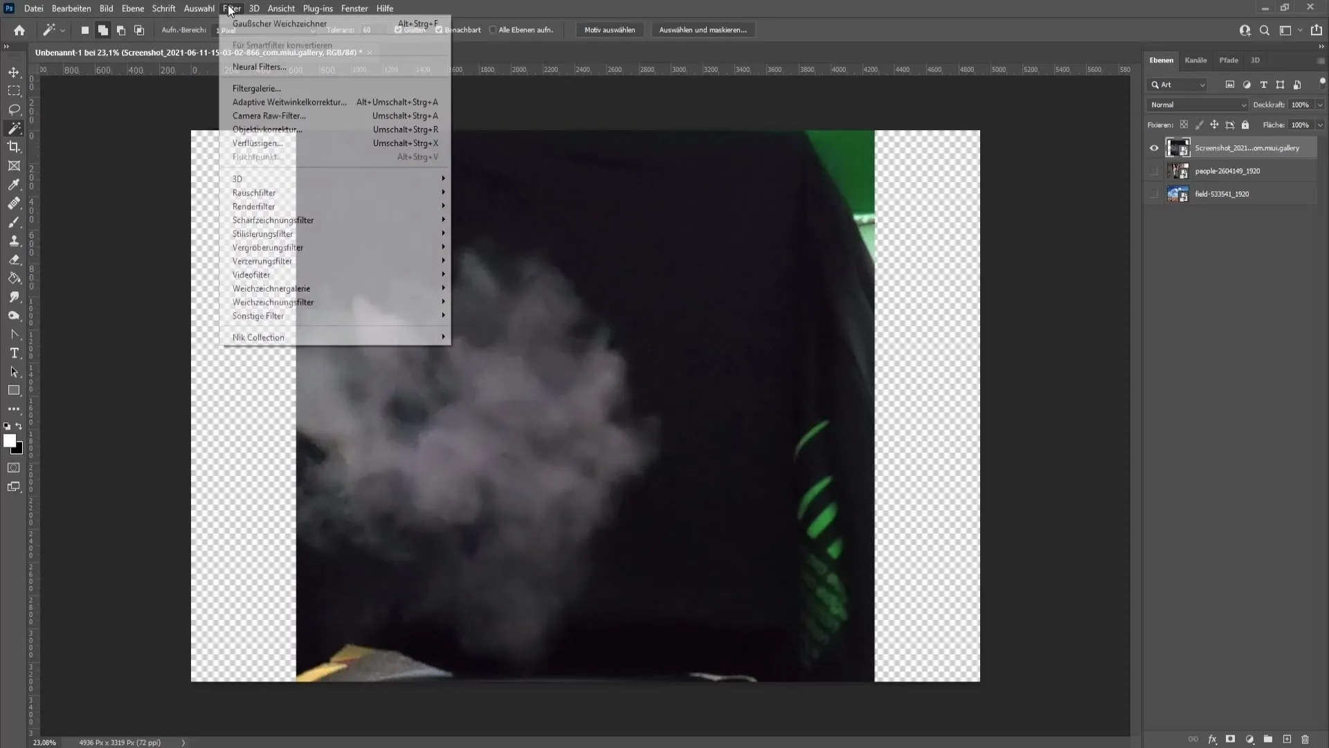 Realizarea efectului de fum realist în Photoshop