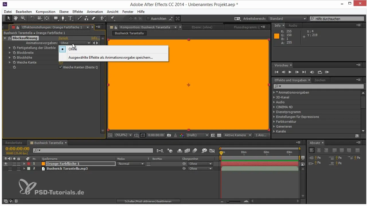 Utiliser efficacement les menus déroulants dans After Effects Utiliser efficacement les menus déroulants dans After Effects