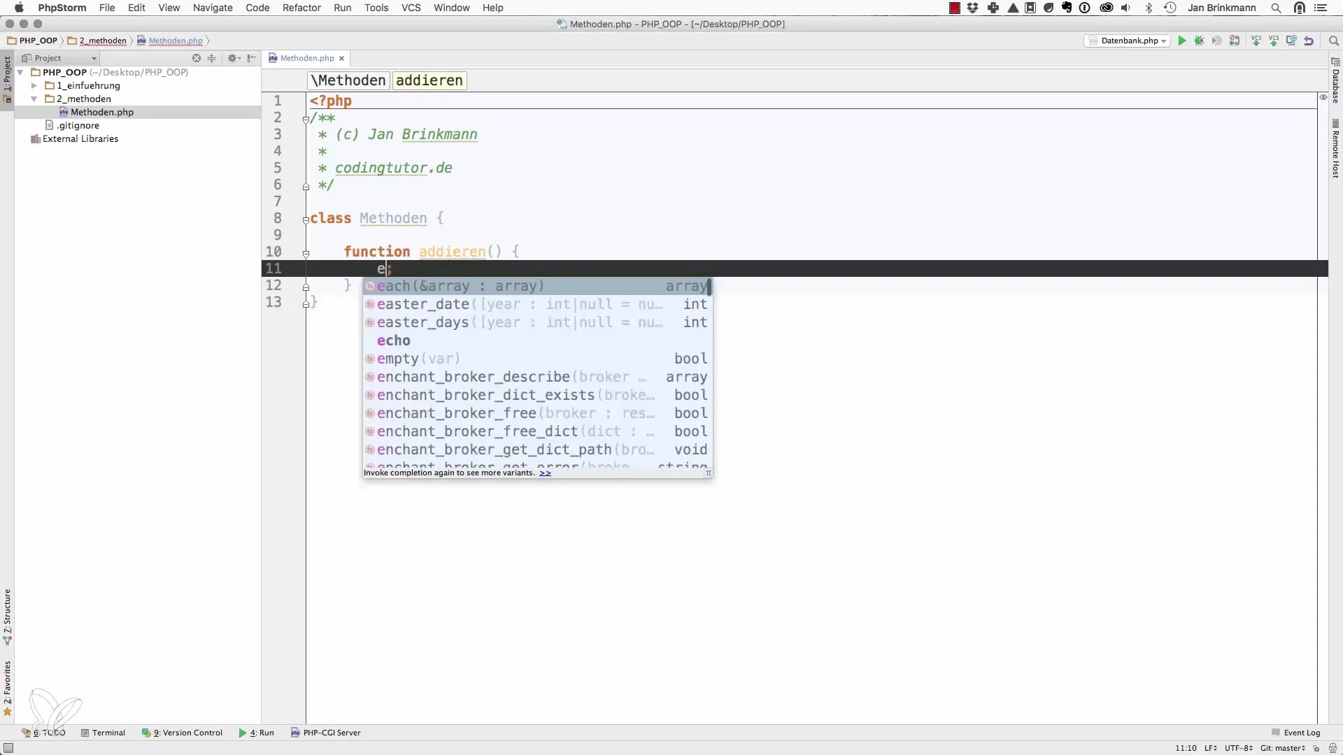 Metodi in PHP – Come usarli in modo efficiente Metodi in PHP - Come utilizzarli in modo efficiente