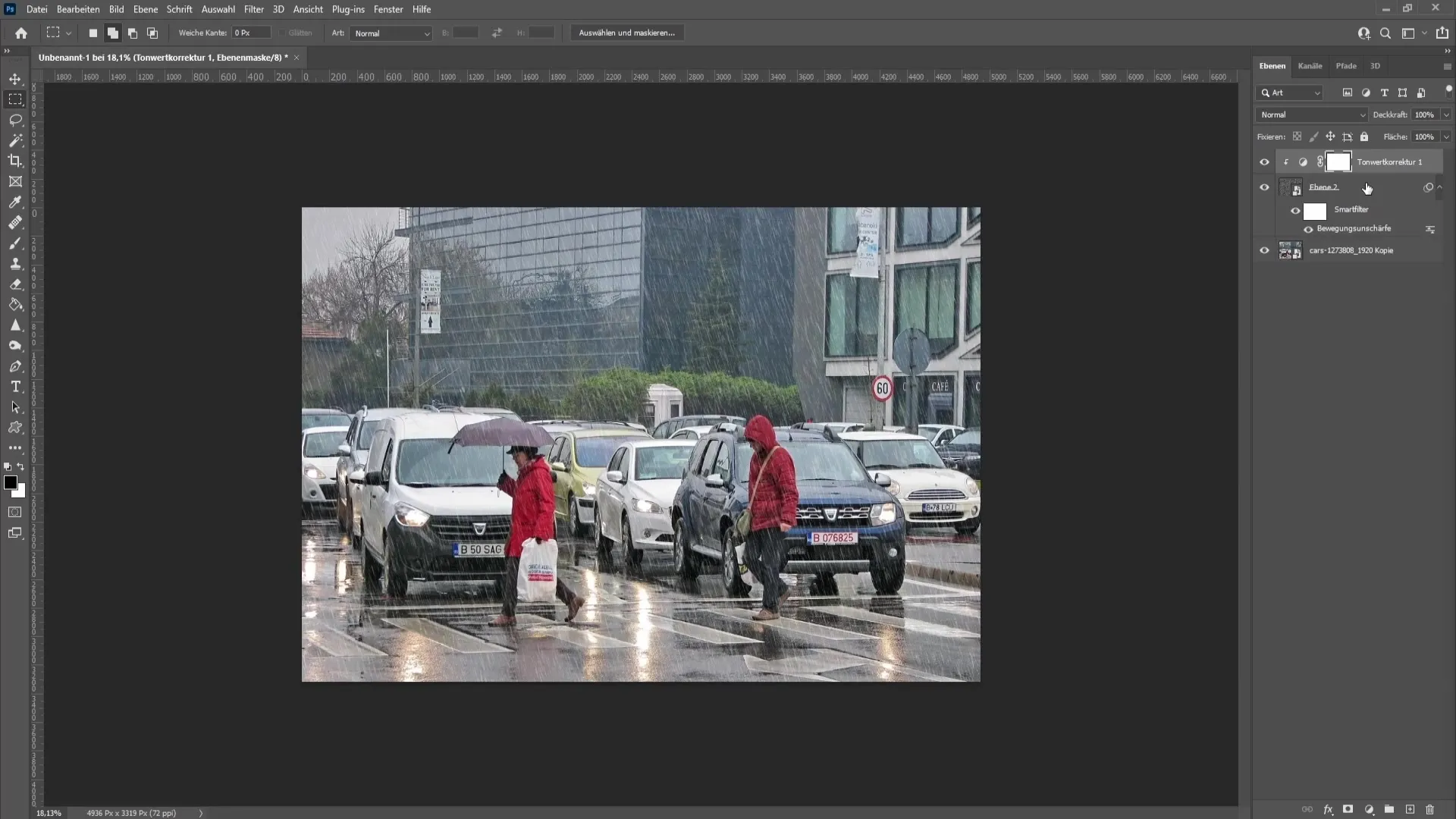 Crearea unui efect realist de ploaie în Photoshop