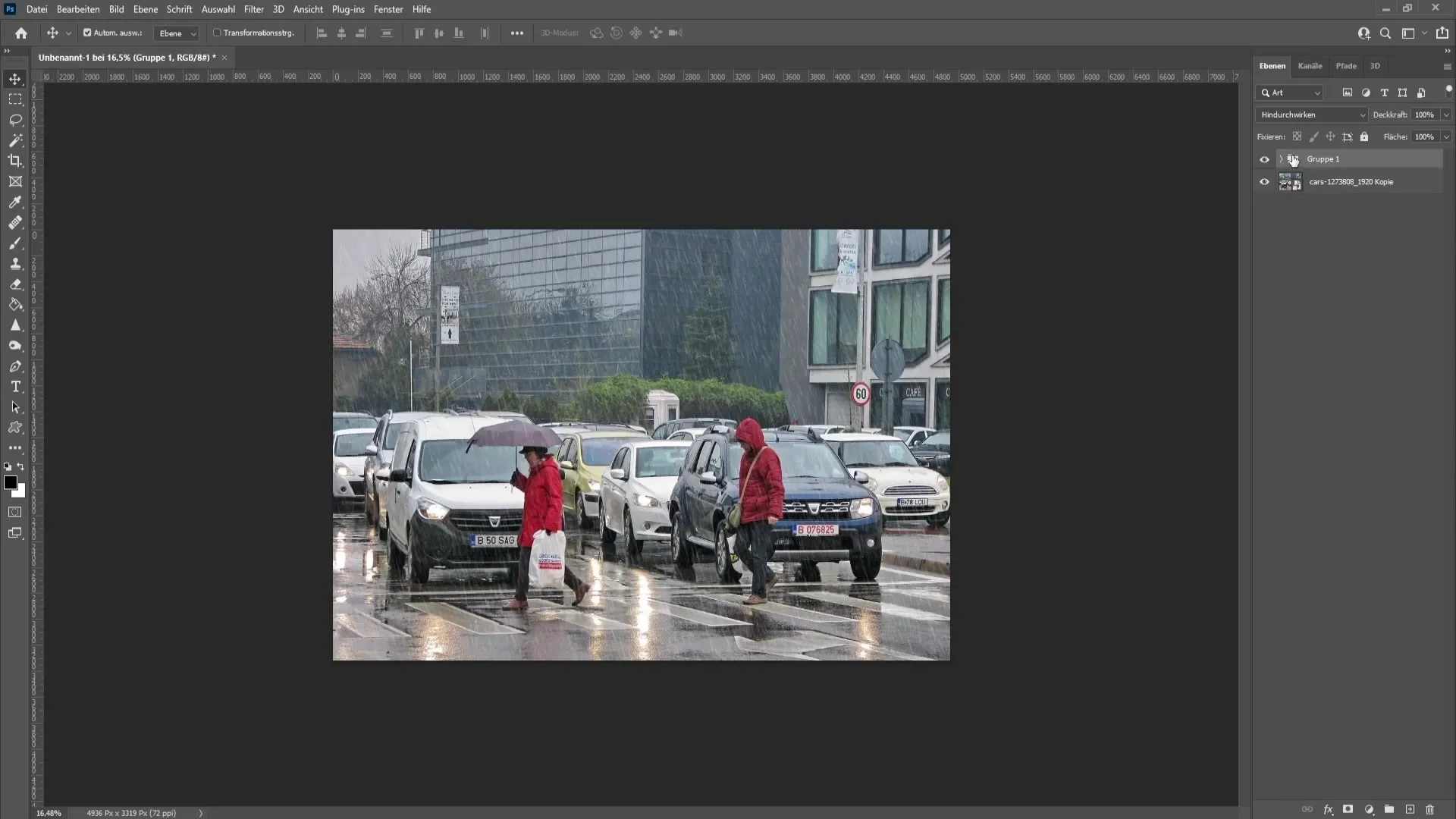 Crearea unui efect de ploaie realist în Photoshop