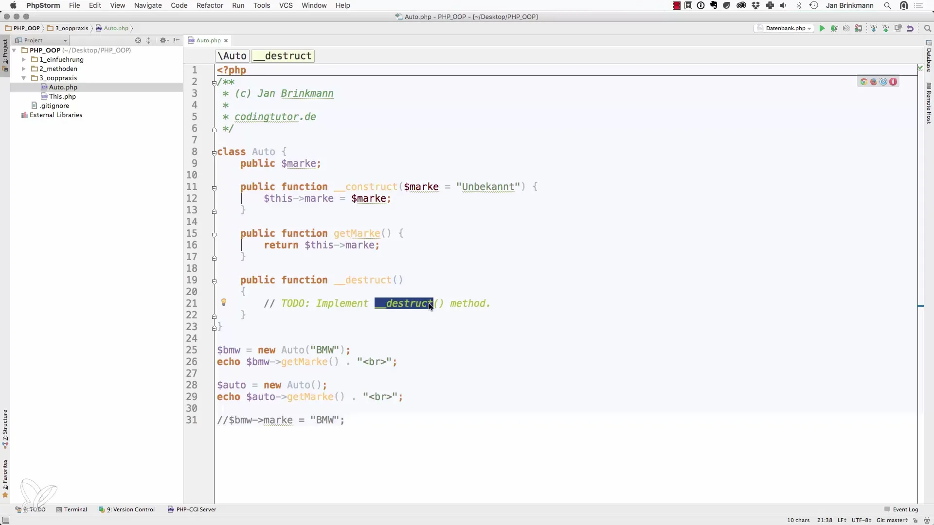 Objetos en PHP: enfoque en constructores y destructores Objetos en PHP: Enfoque en constructores y destructores
