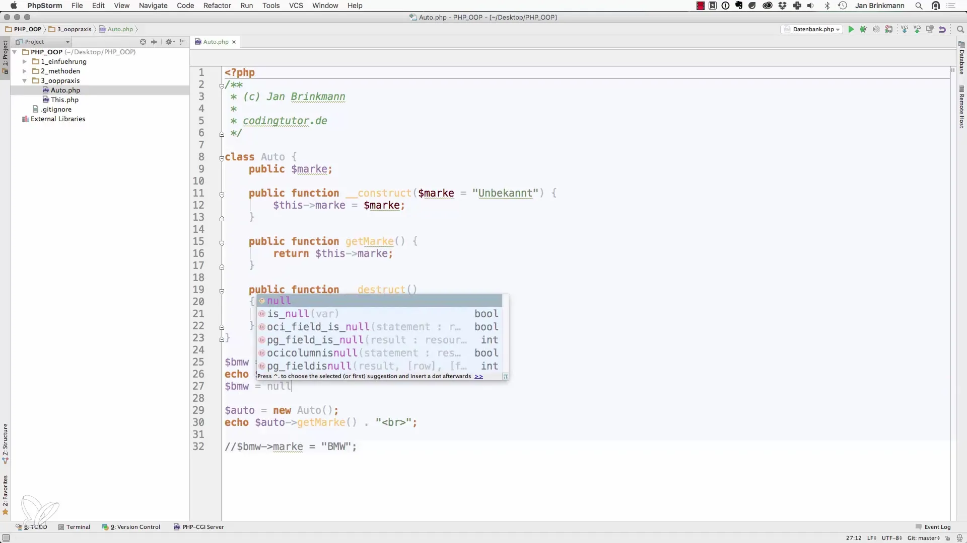 Objetos en PHP: Enfoque en constructores y destructores Objetos en PHP: Enfoque en constructores y destructores