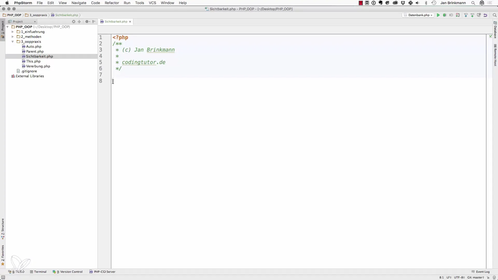 Visibilidad de atributos en PHP – público, privado y protegido