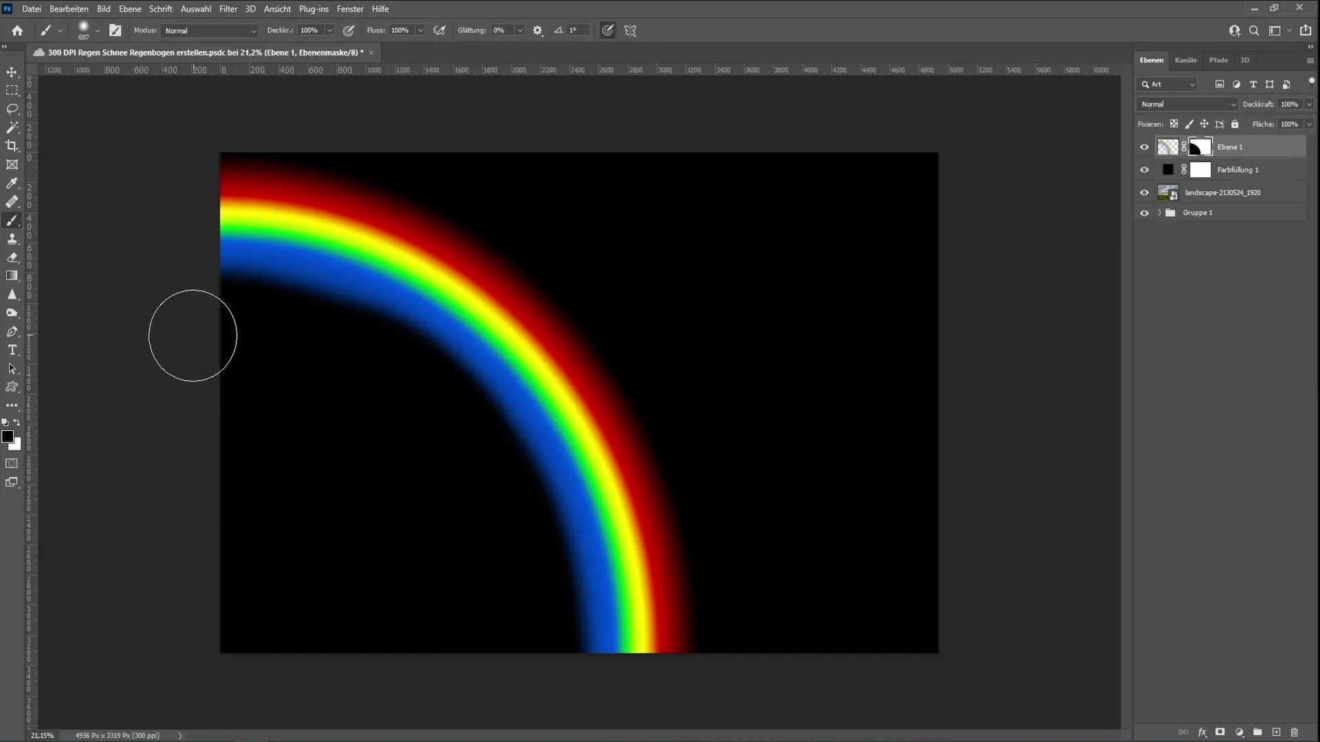 Creare un arcobaleno realistico in Photoshop