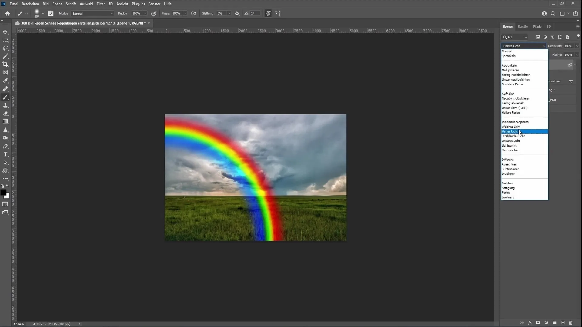 Creare un arcobaleno realistico in Photoshop