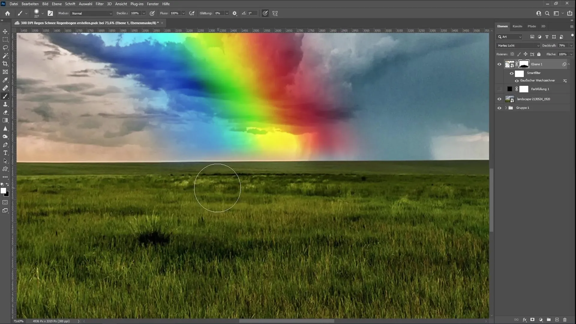 Creare un arcobaleno realistico in Photoshop