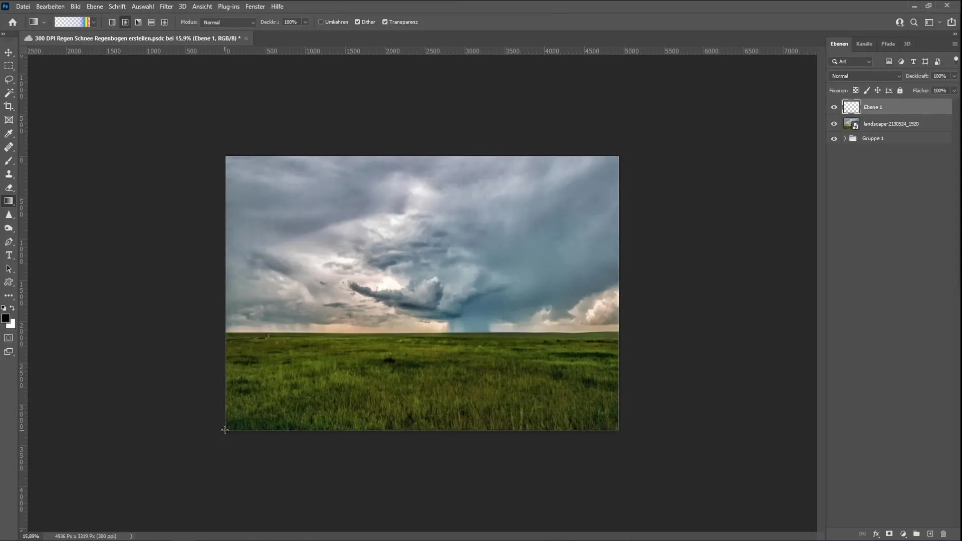 Creare un arcobaleno realistico in Photoshop