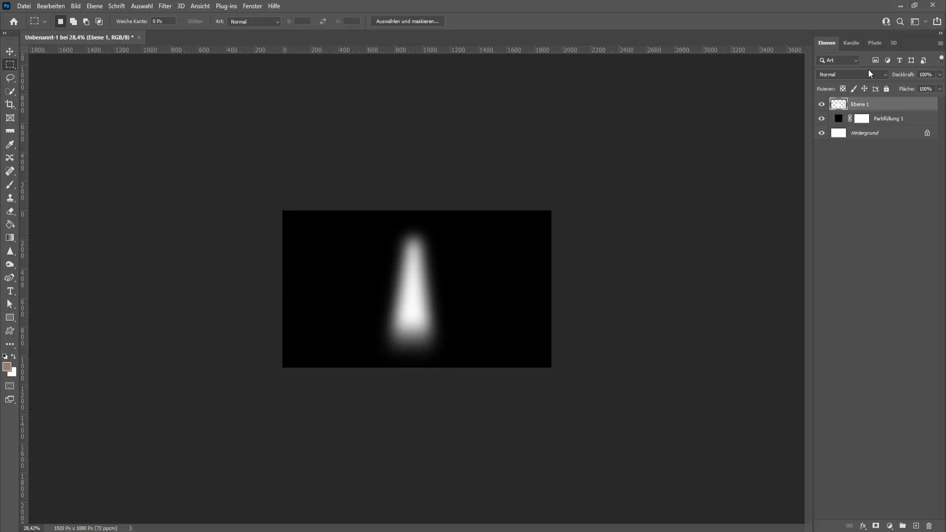 Viegla starmešu veidošana programmā Photoshop
