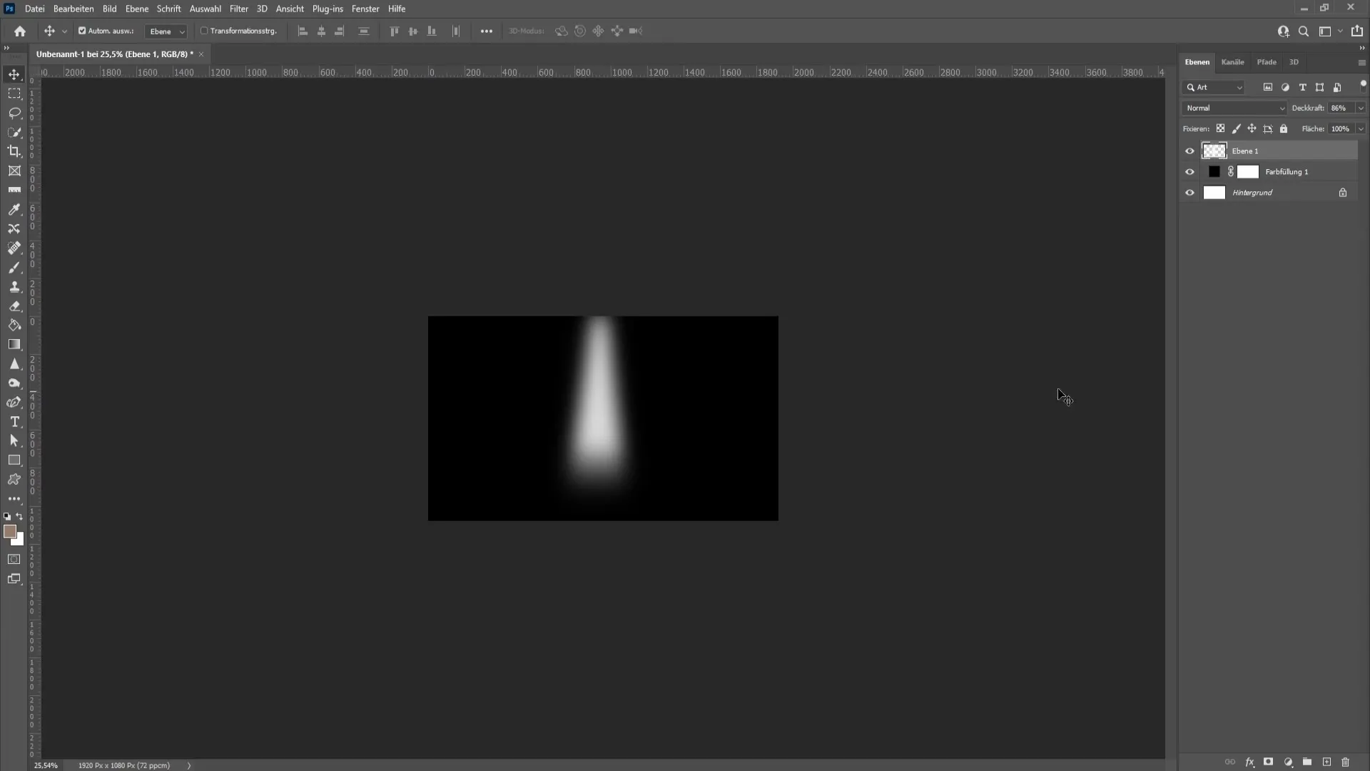 Viegla starmešu veidošana programmā Photoshop