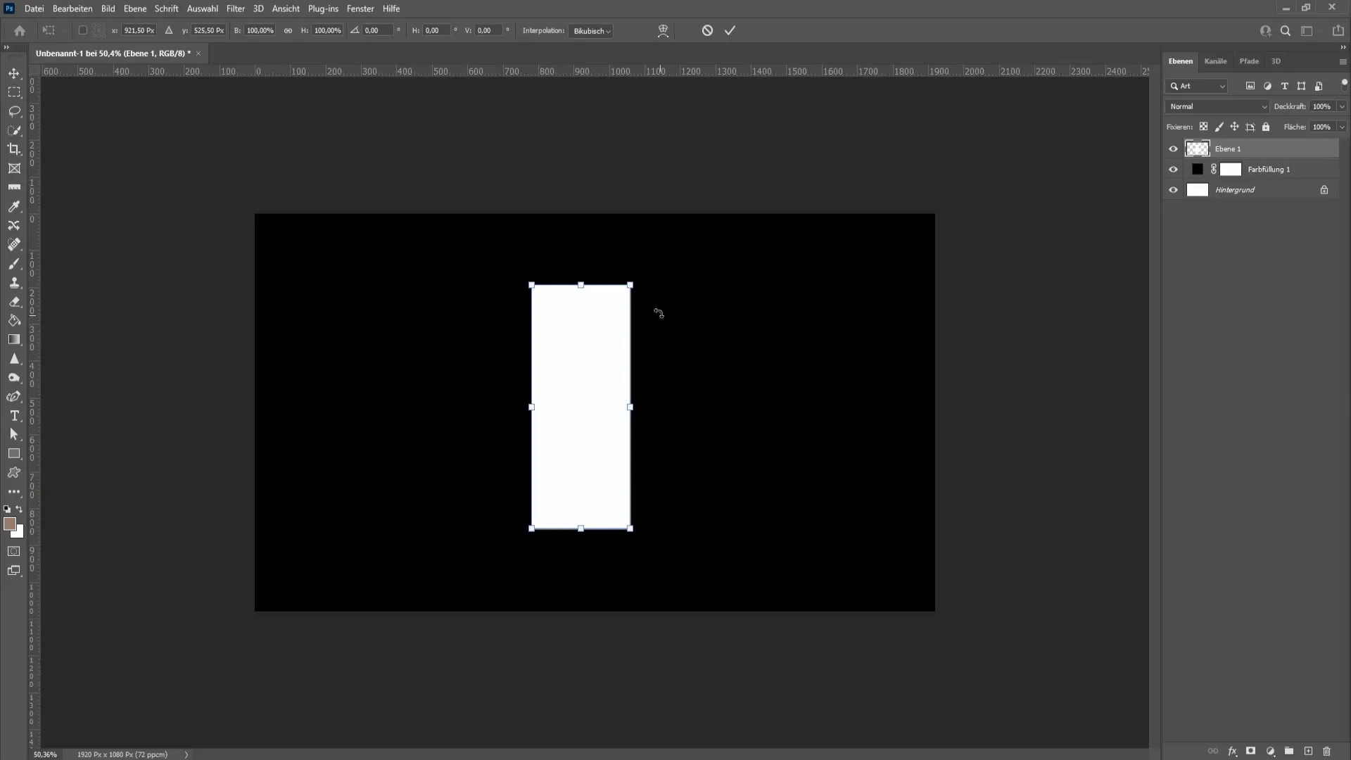 Viegla starmešu veidošana programmā Photoshop