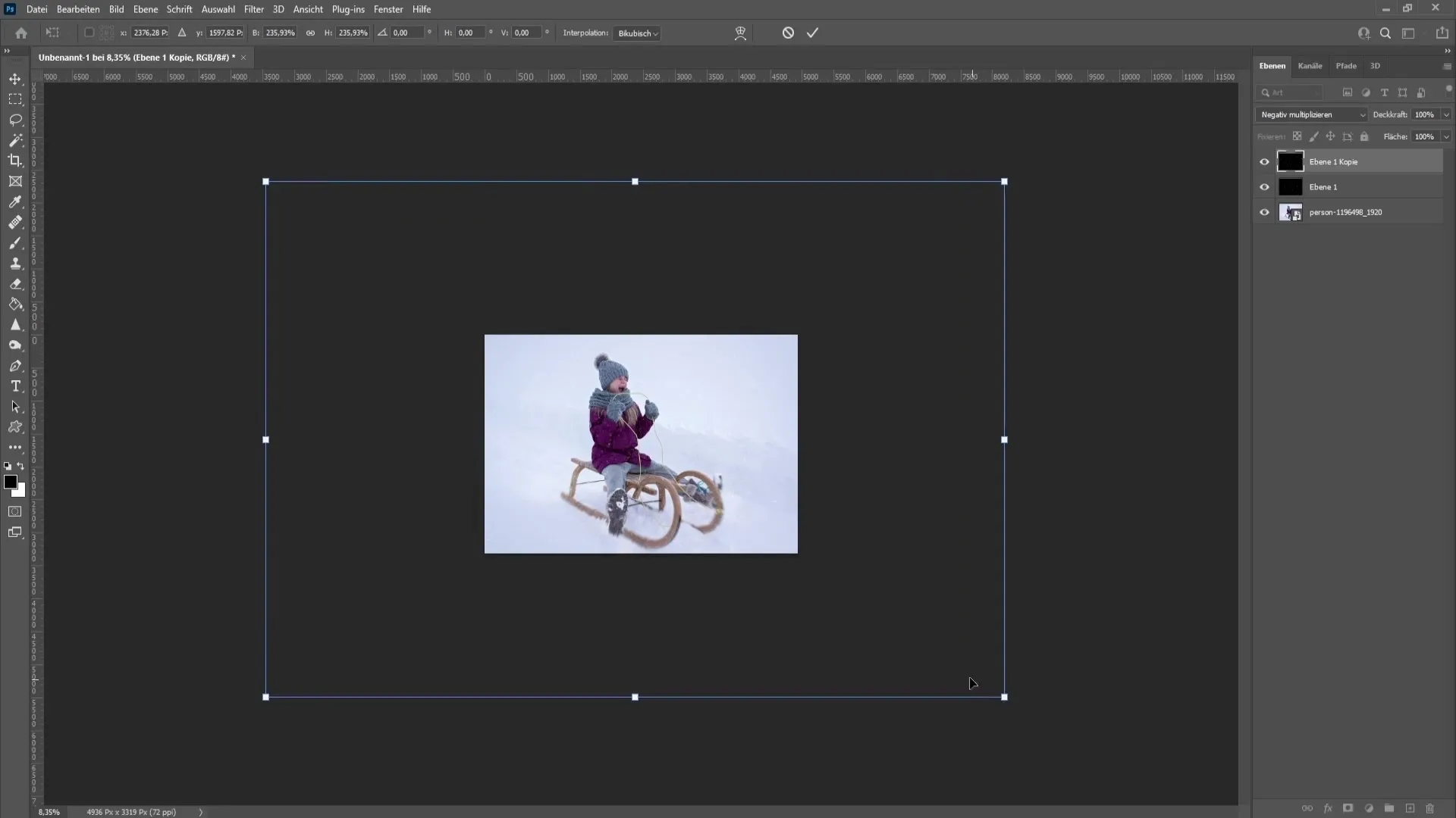 A crea zăpadă realistă în Photoshop