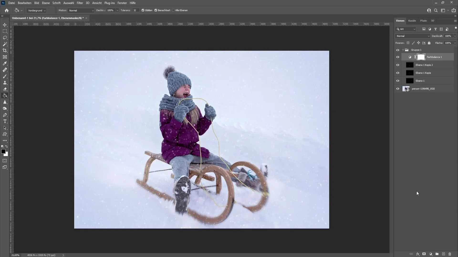 Creează zăpadă realistă în Photoshop