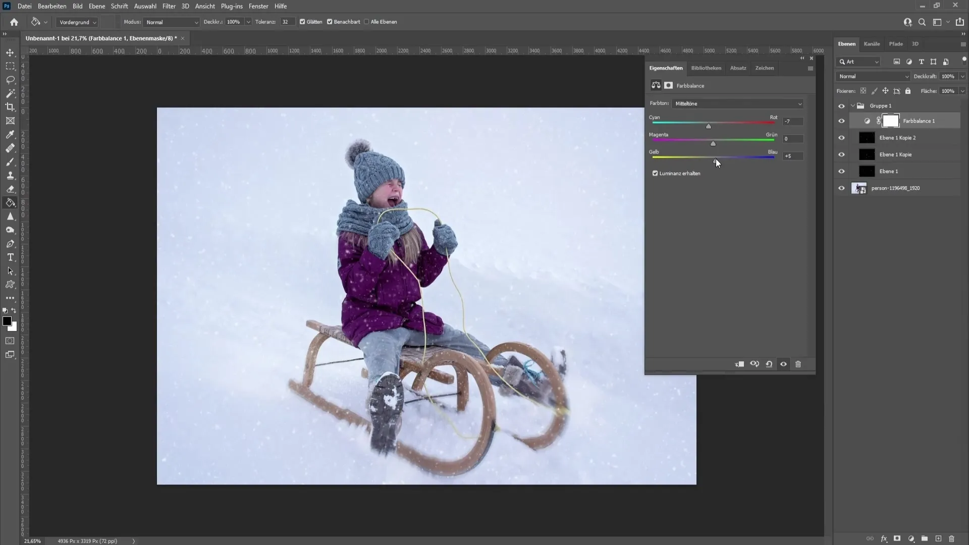 Creează zăpadă realistă în Photoshop