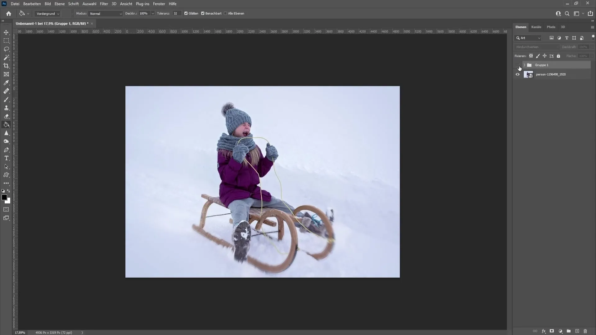 Creează zăpadă realistă în Photoshop