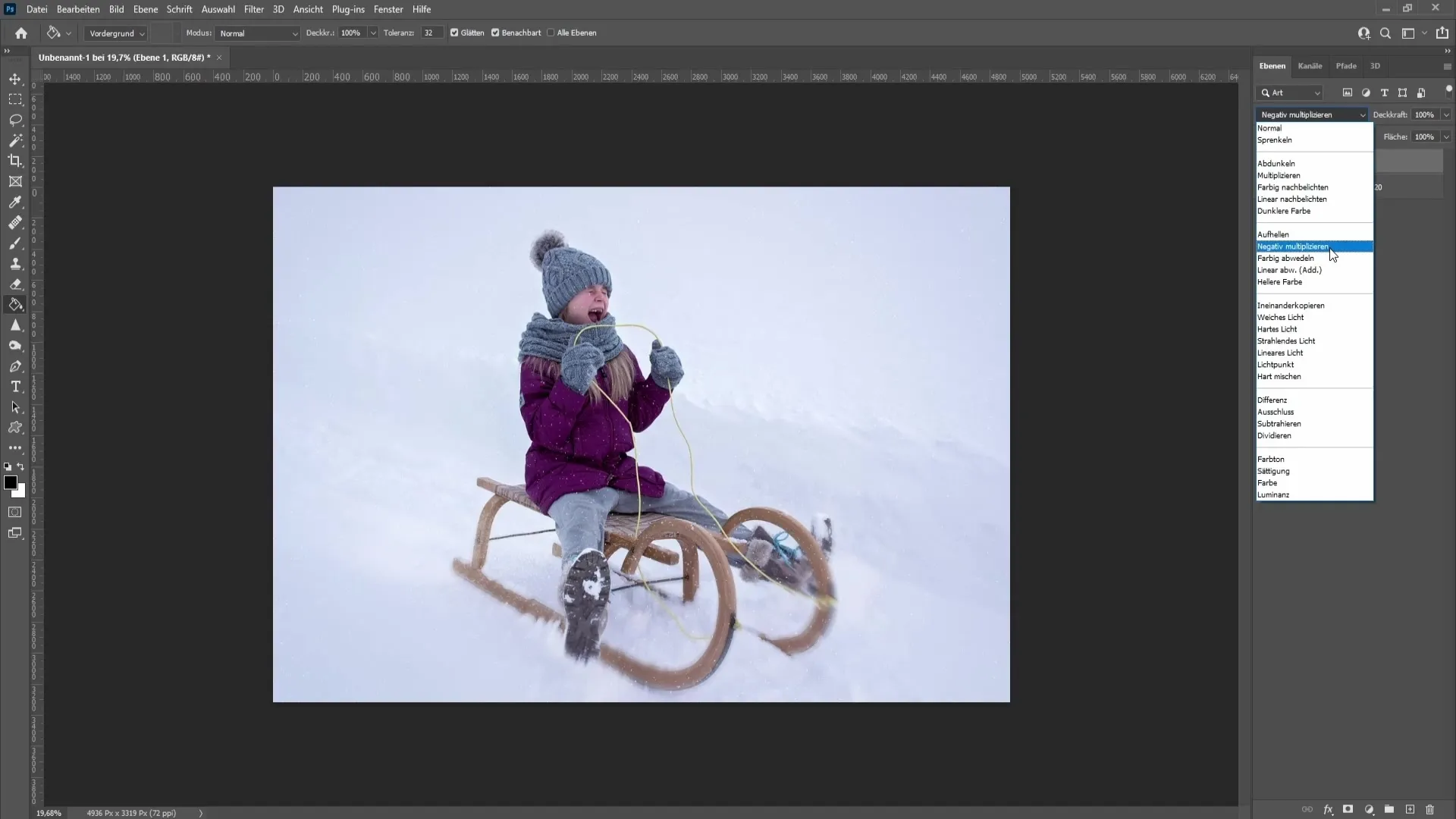 Crearea zapezii realiste în Photoshop
