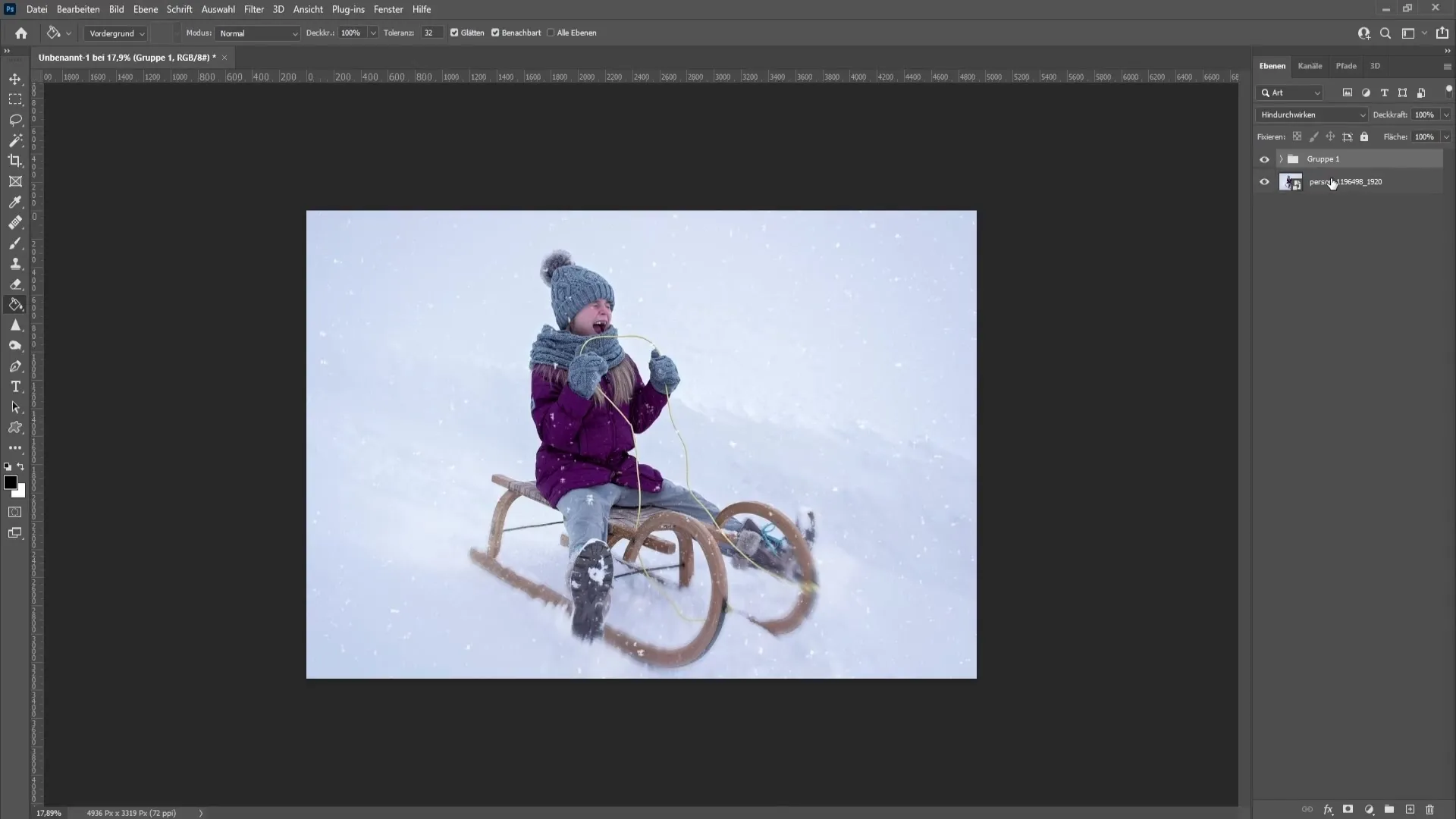 Creați zăpadă realistă în Photoshop