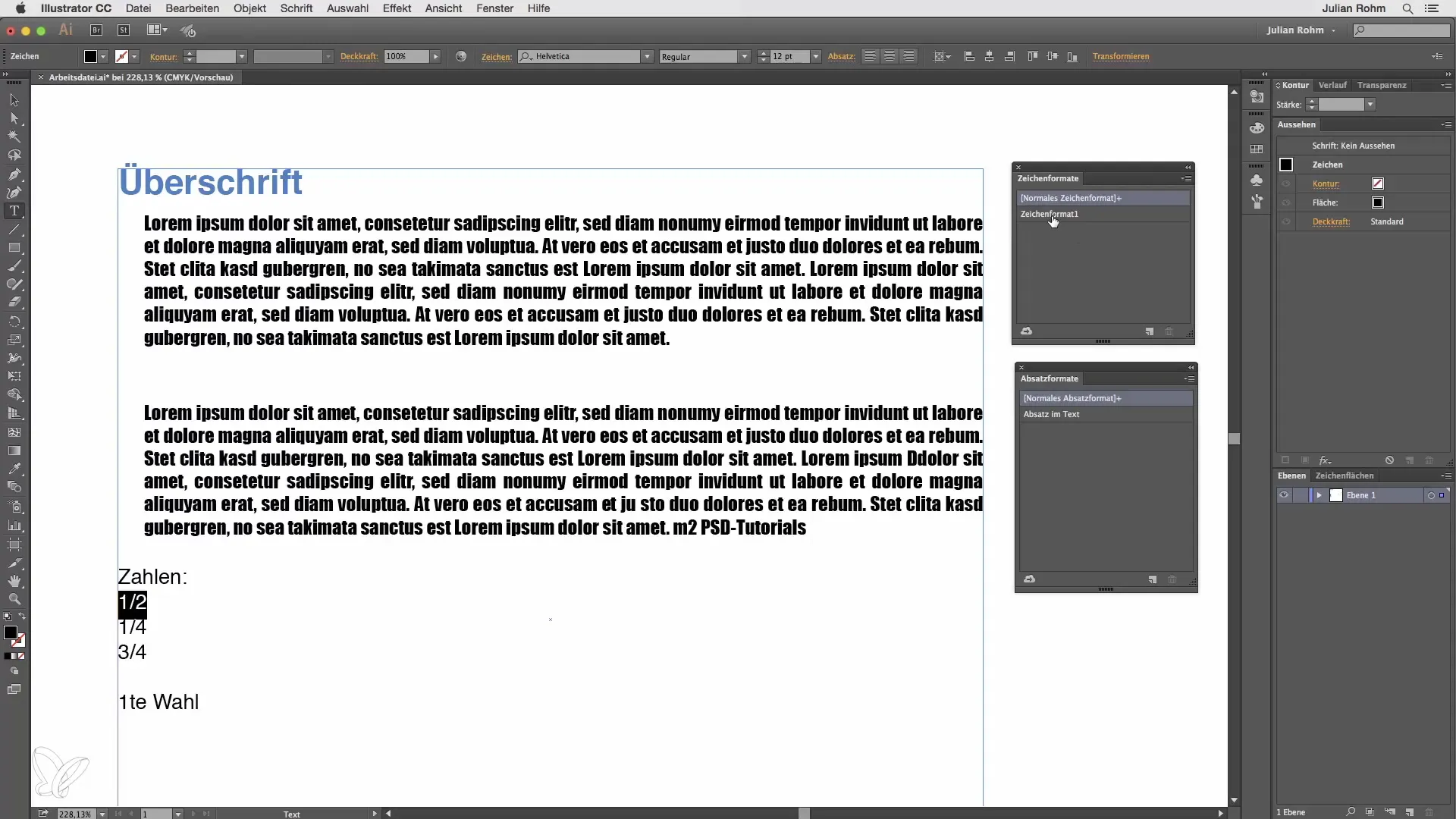 Effektive Textformatierung in Illustrator mit Absatz- und Zeichenformaten Effektive Textformatierung in Illustrator mit Absatz- und Zeichenformaten