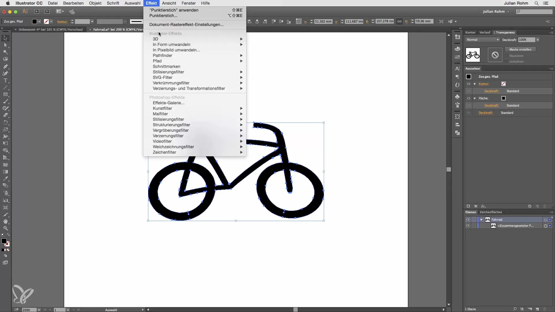 Unterschiede zwischen Illustrator- und Photoshop-Effekten verstehen Unterschiede zwischen Illustrator- und Photoshop-Effekten verstehen