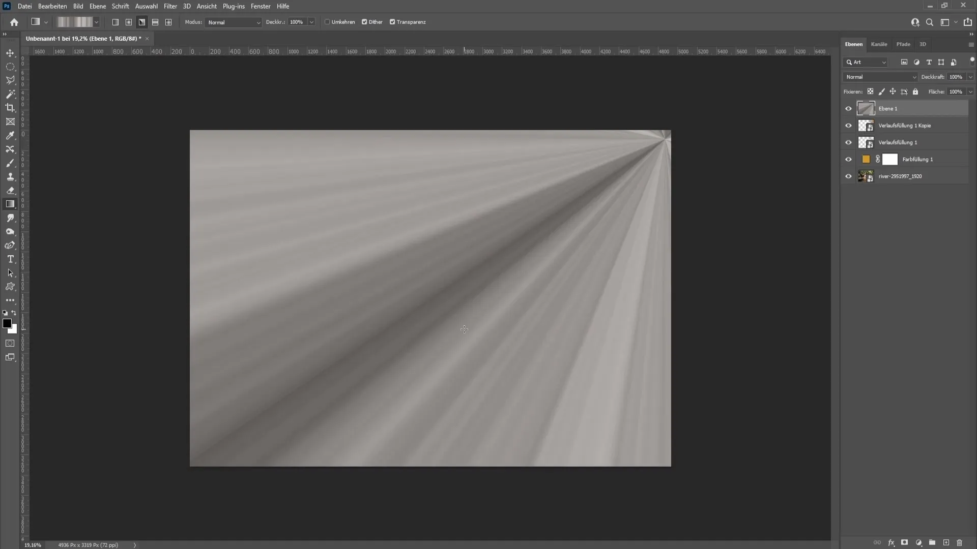 Creare il sole artificiale e i raggi del sole su Photoshop