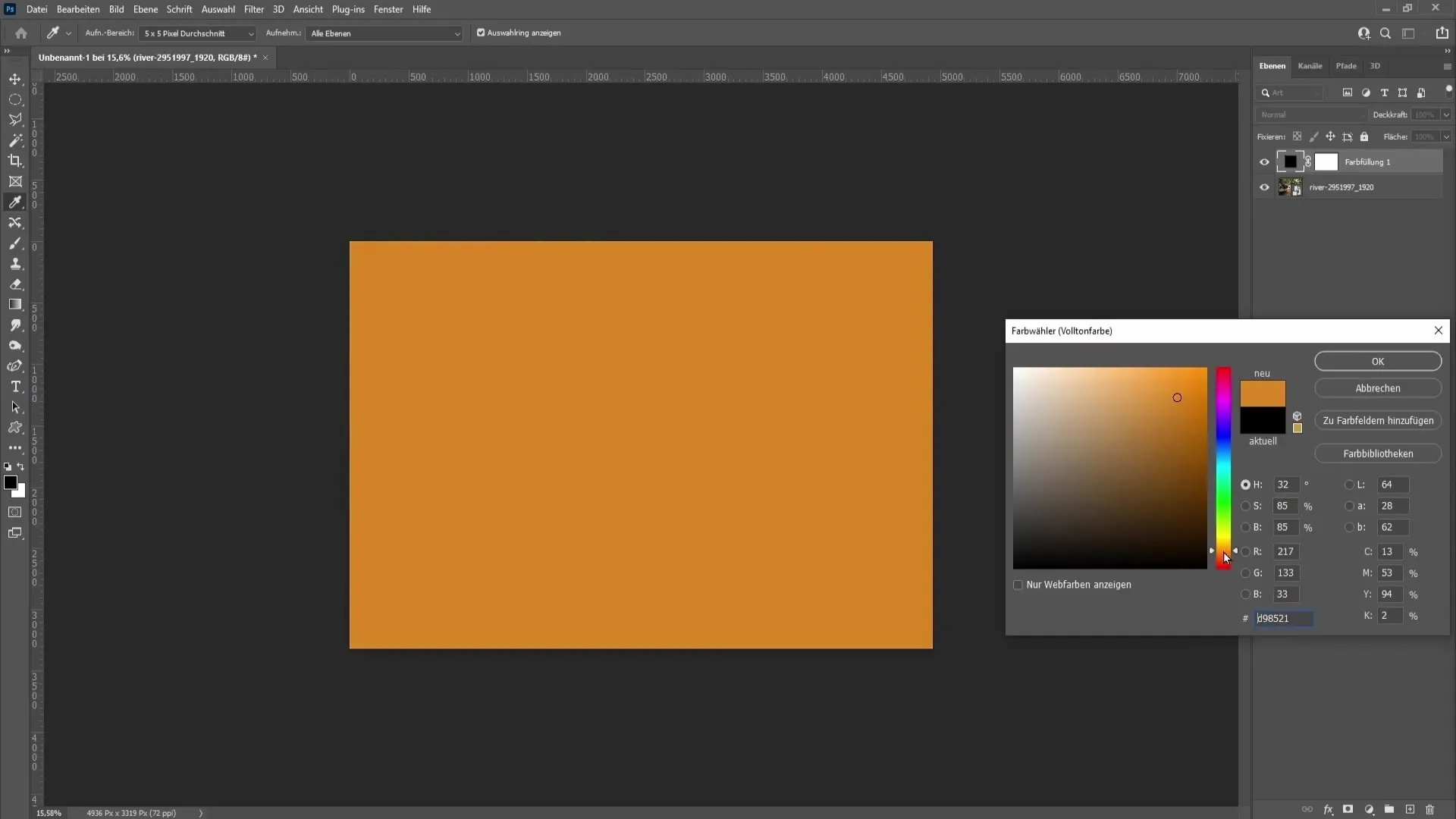 Creare un sole artificiale e i raggi del sole in Photoshop