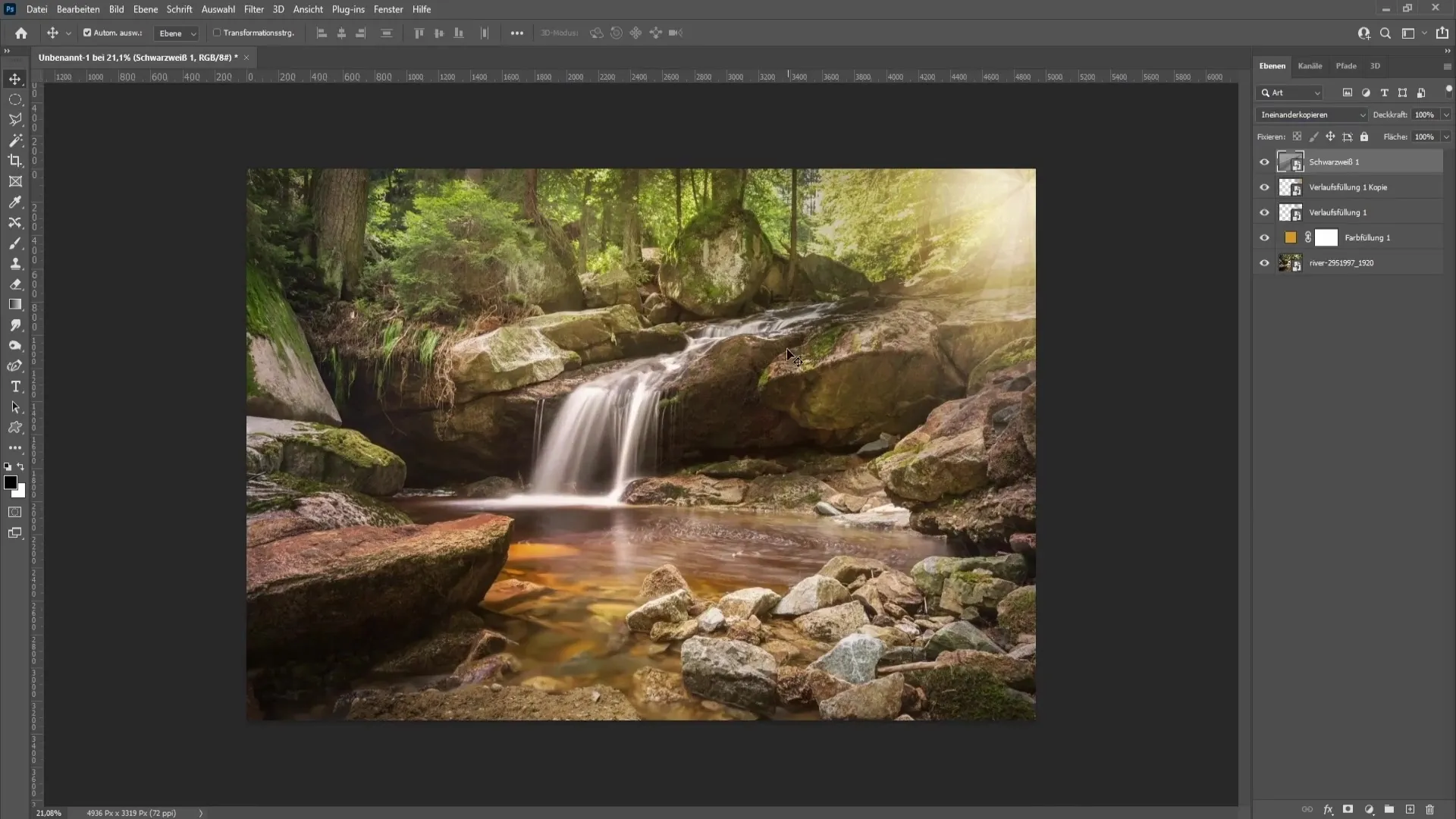 Creare sole artificiale e raggi solari in Photoshop