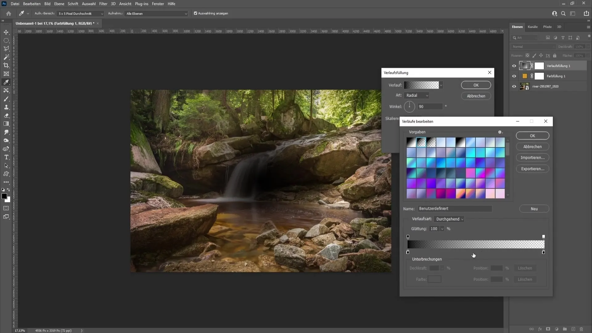 Creare un sole artificiale e dei raggi di sole in Photoshop